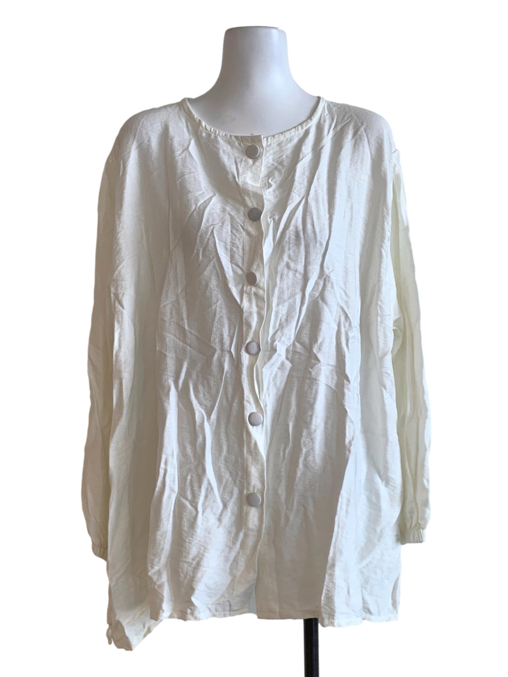 White Button Down Blouse