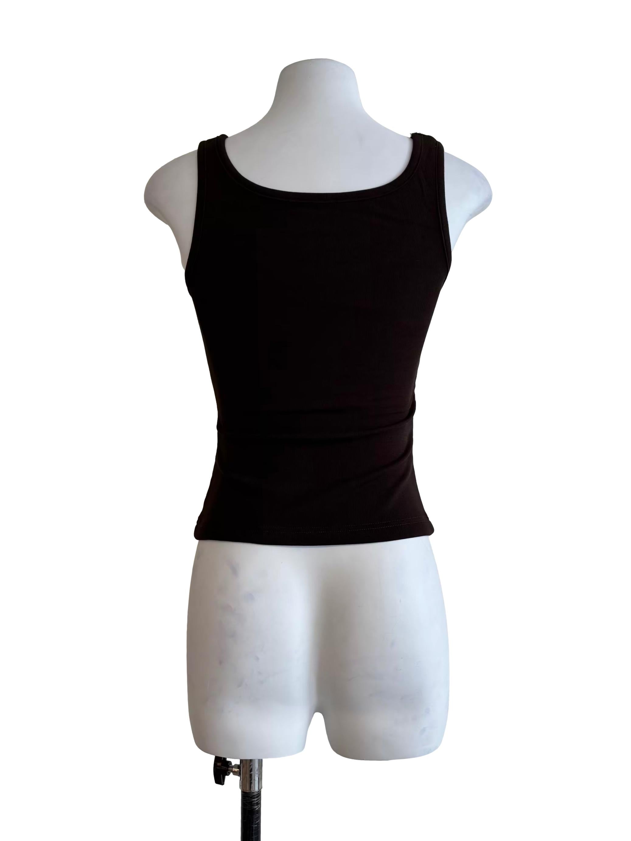 Dark Taupe Padded Tank Top
