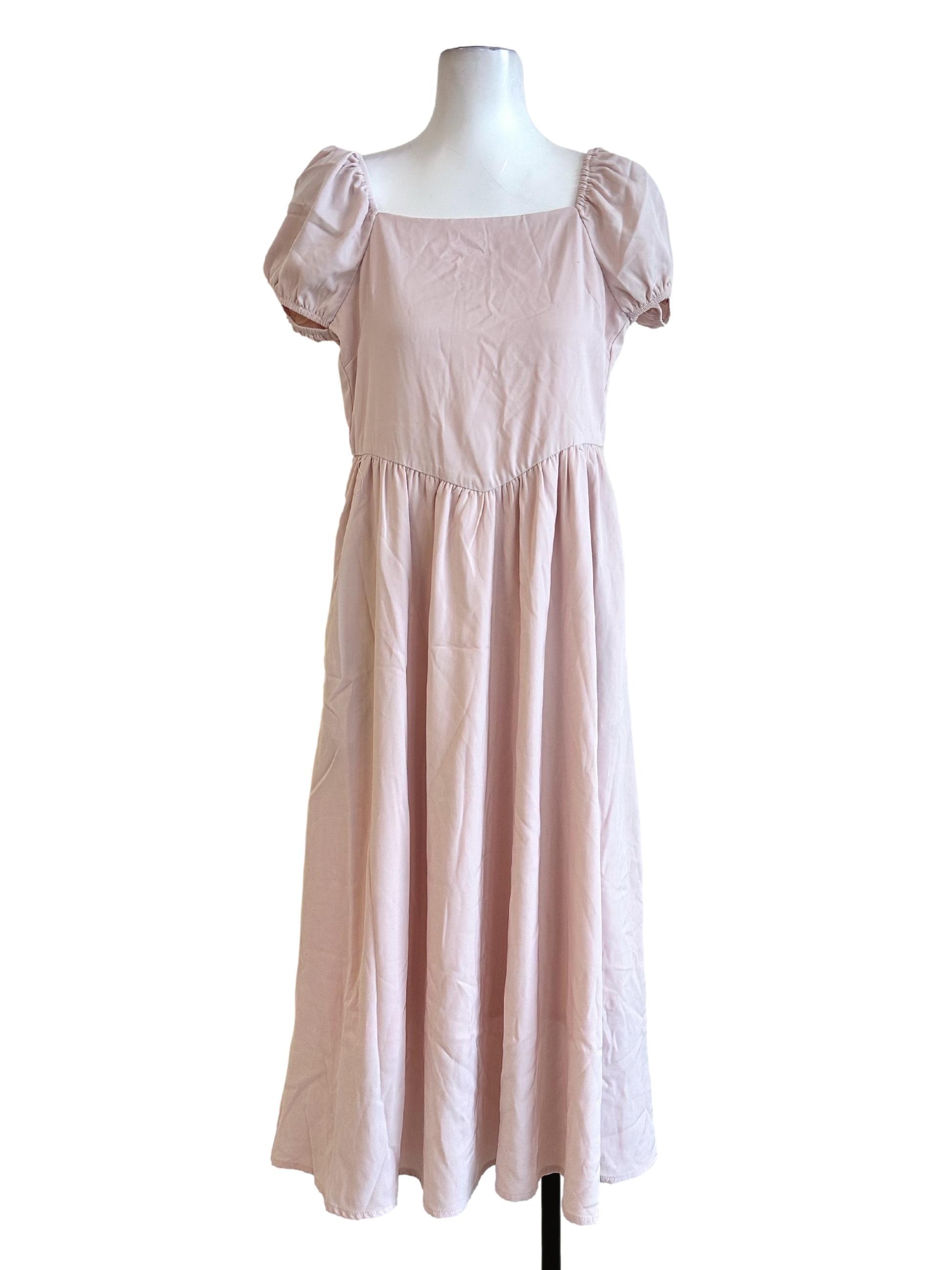 Light Blush Pink Maxi Dress
