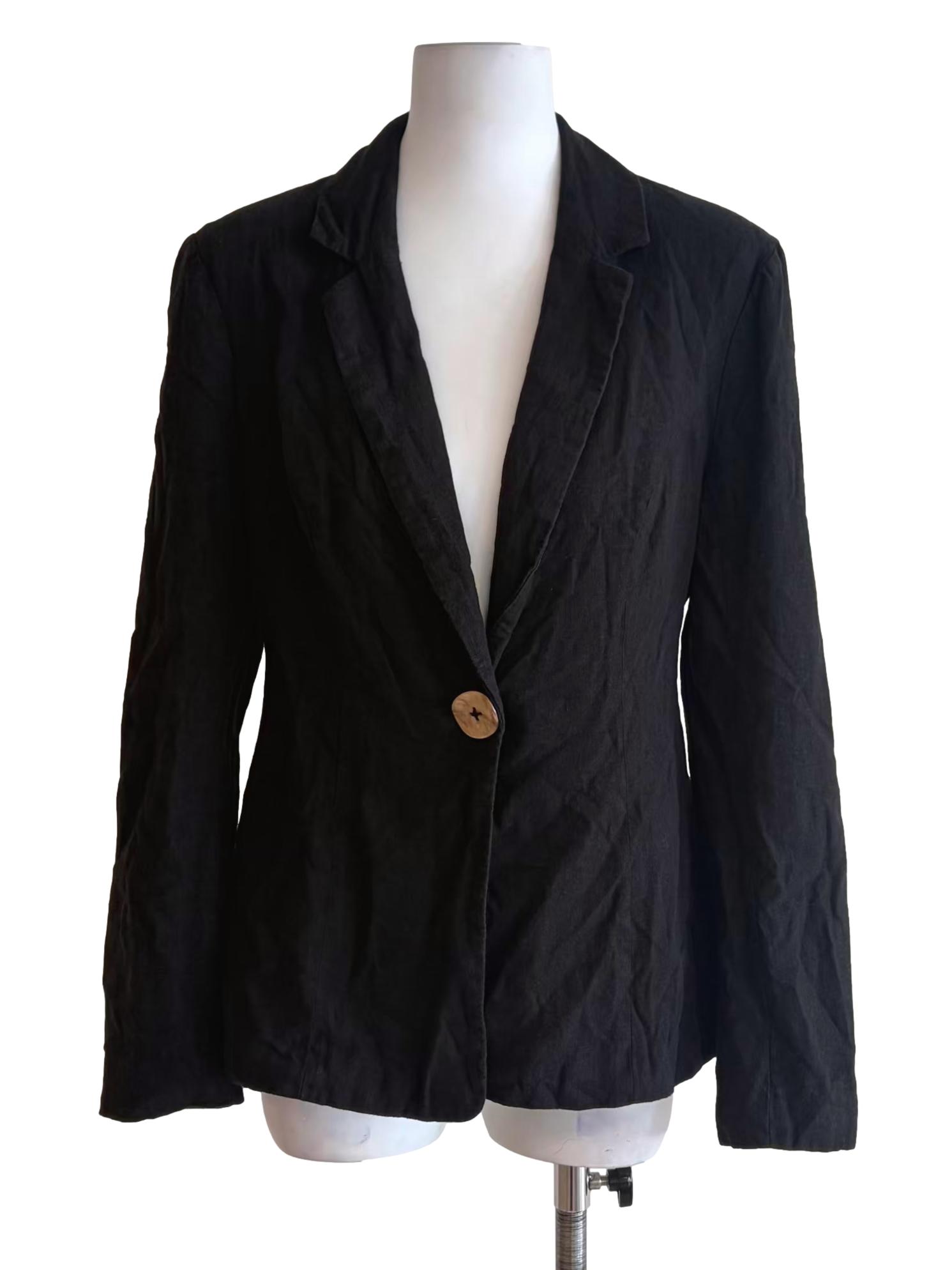 Raven Black Backless Blazer