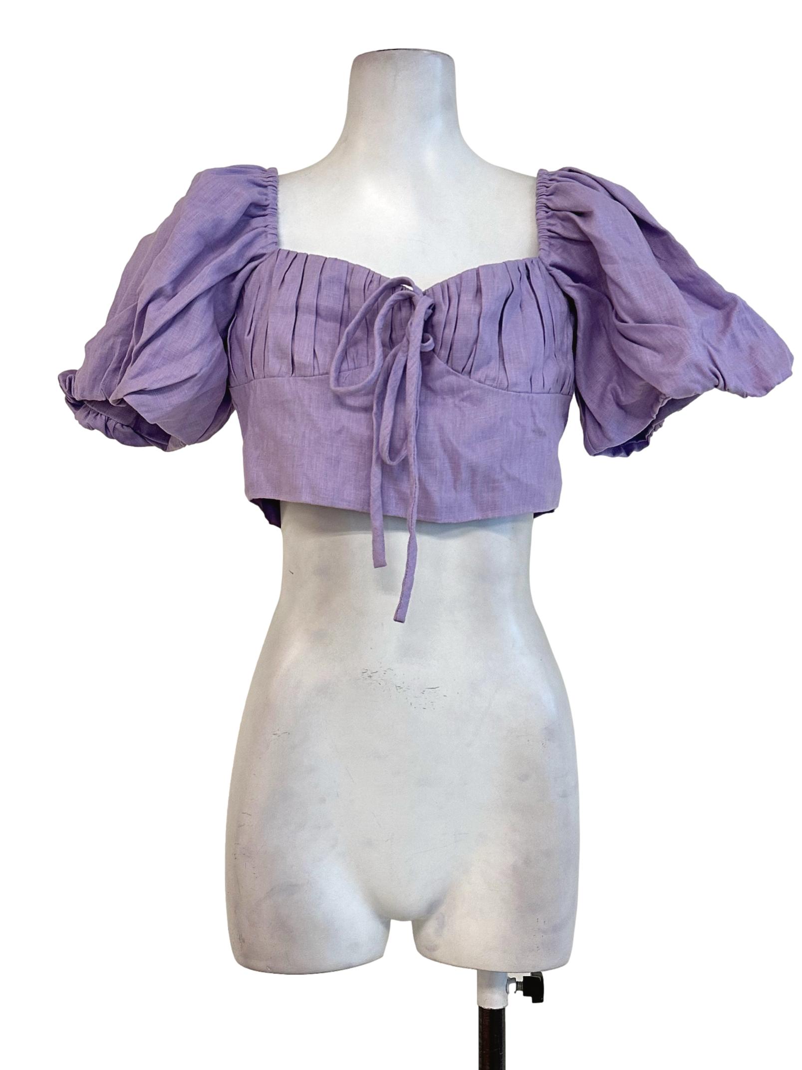 Lilac Purple Crop Top