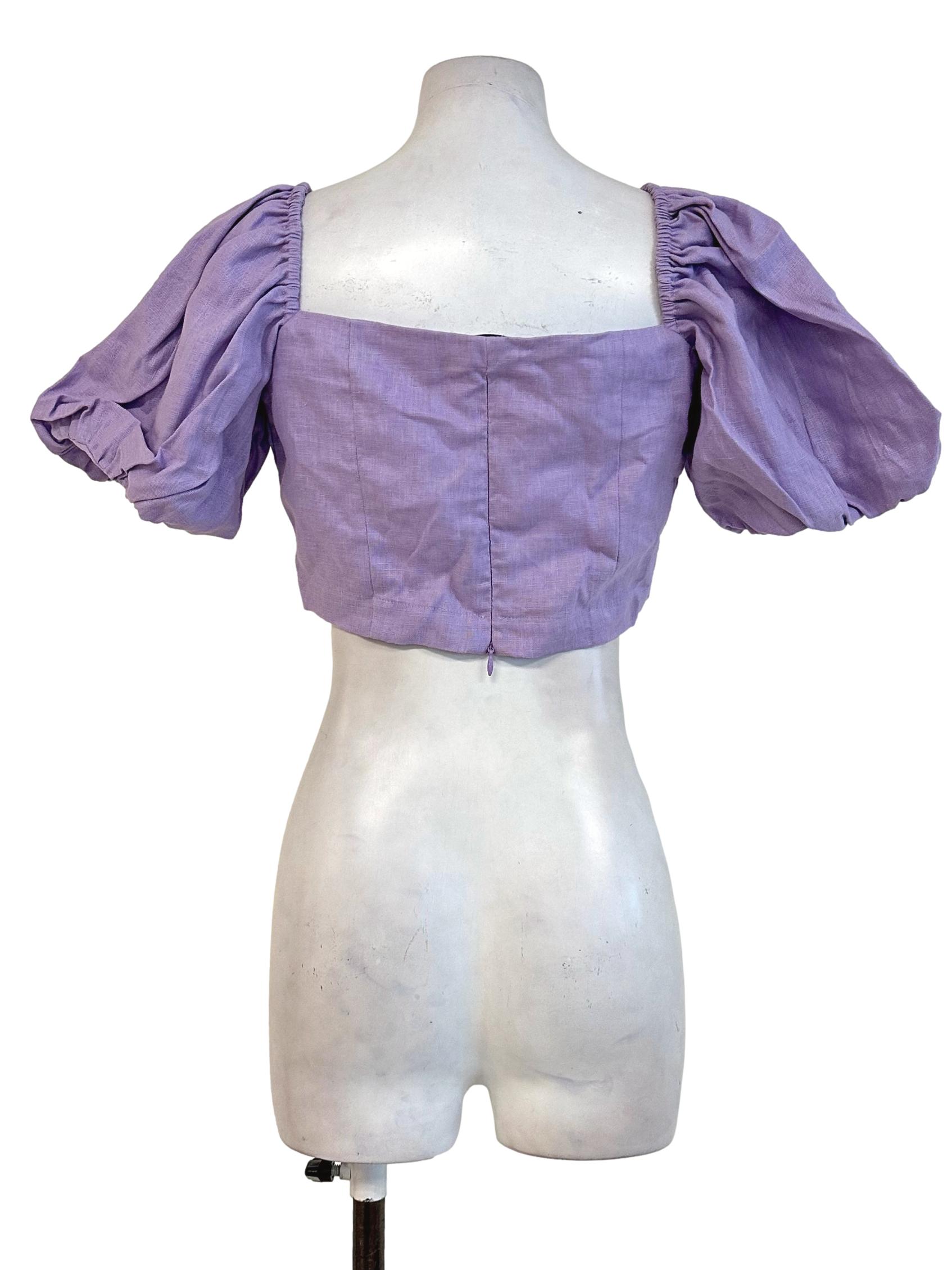 Lilac Purple Crop Top