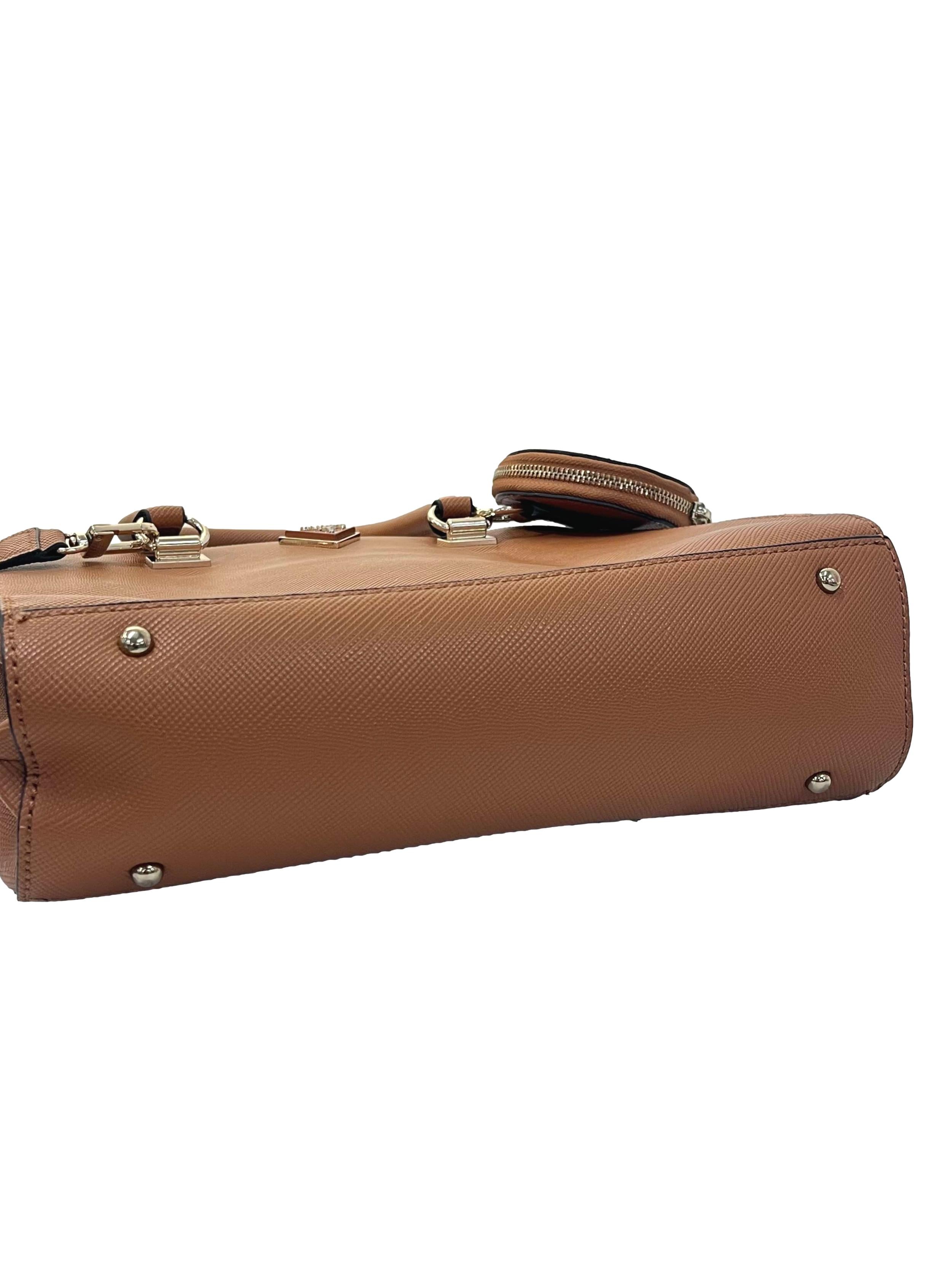 Brown Leather Medium Handbag CSN