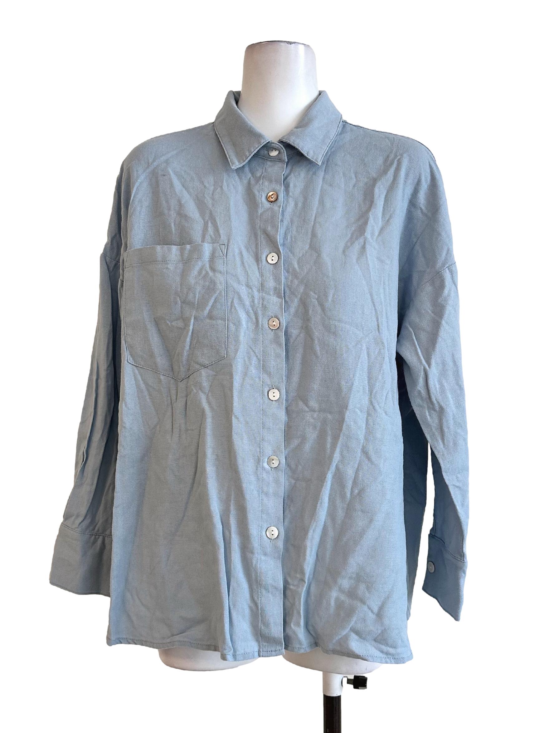 Light Blue Collar Blouse TCL