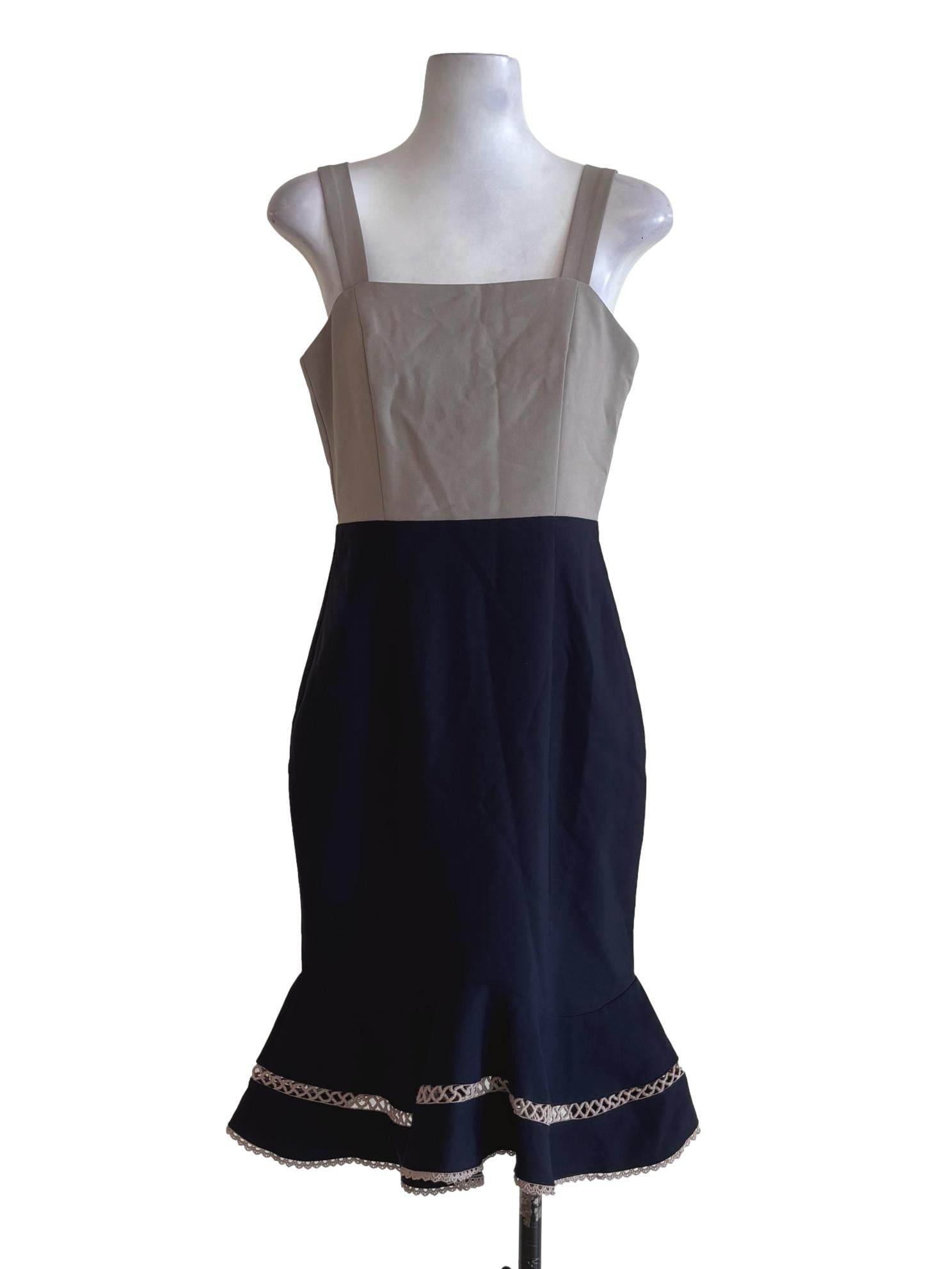 Sandspit Midnight Blue Sleeveless Pencil Dress