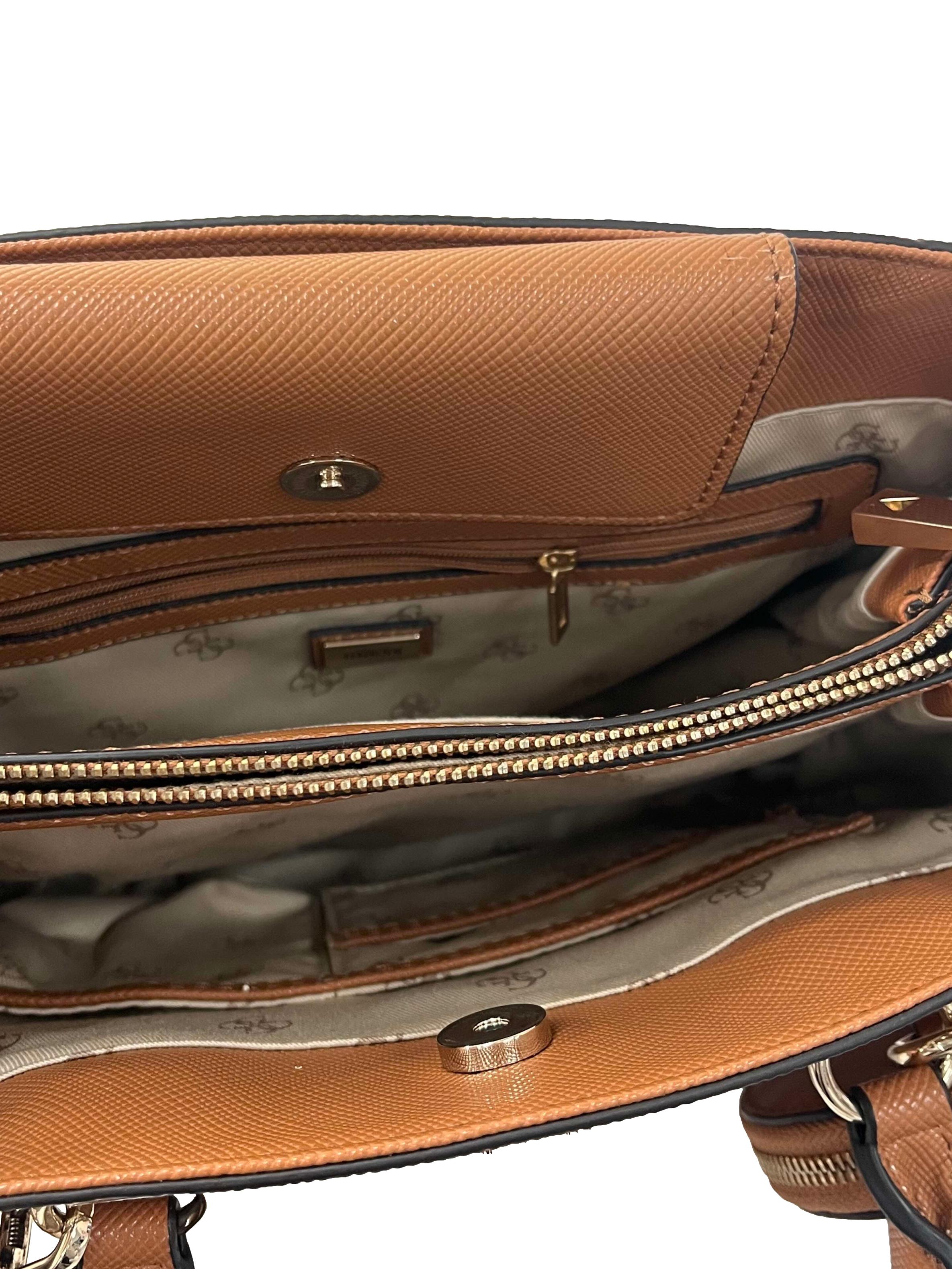 Brown Leather Medium Handbag CSN