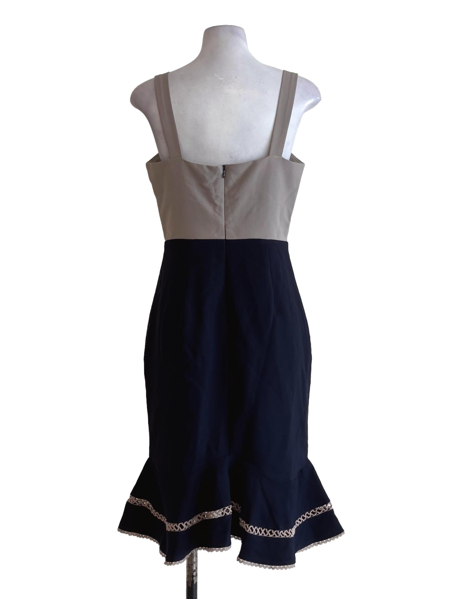 Sandspit Midnight Blue Sleeveless Pencil Dress