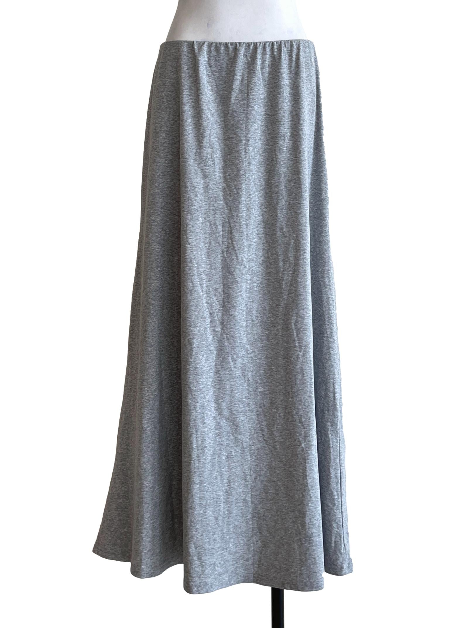 Coin Grey Sweat A-Line Skirt