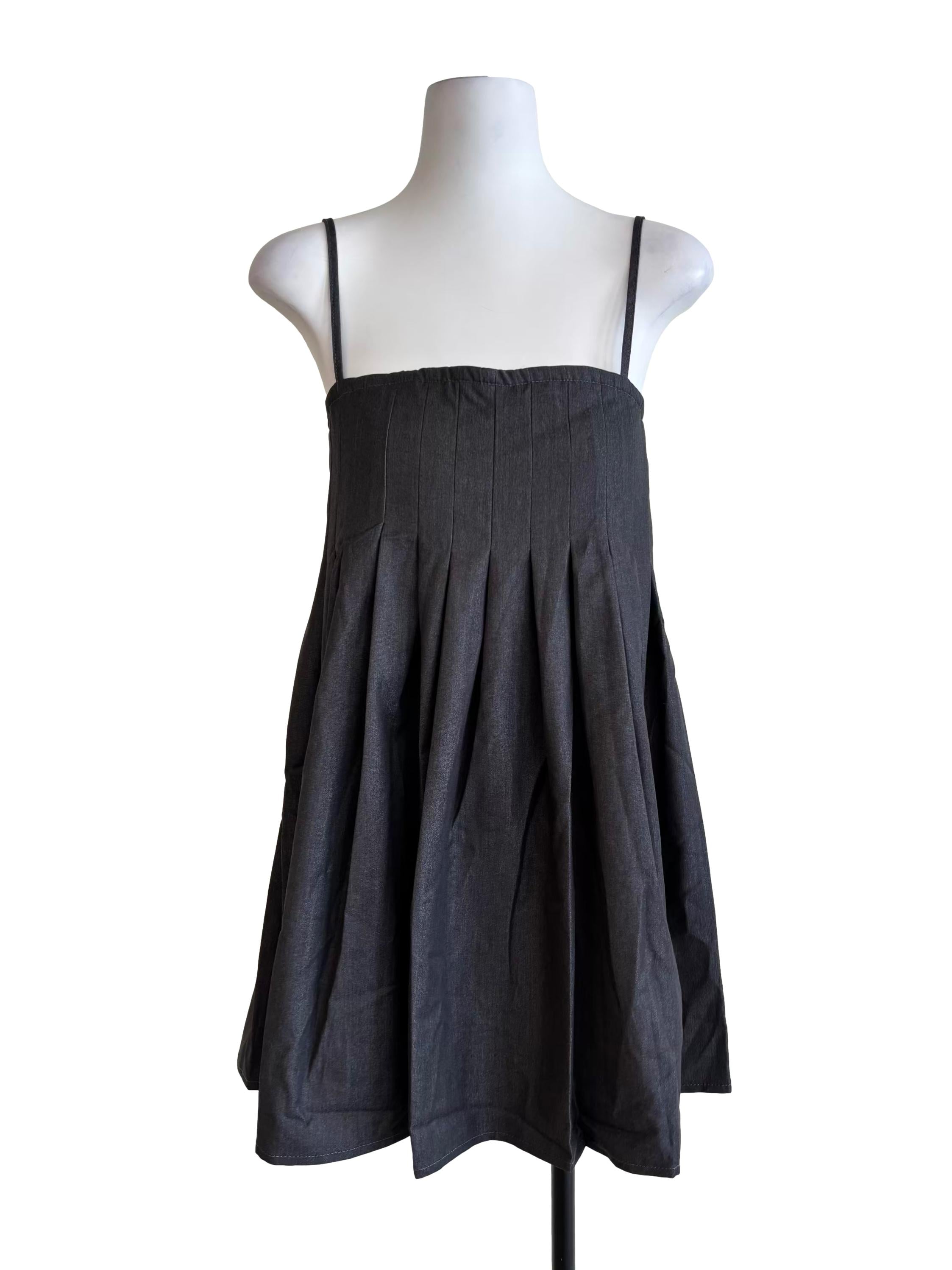 Dove Grey Mini A-Line Dress