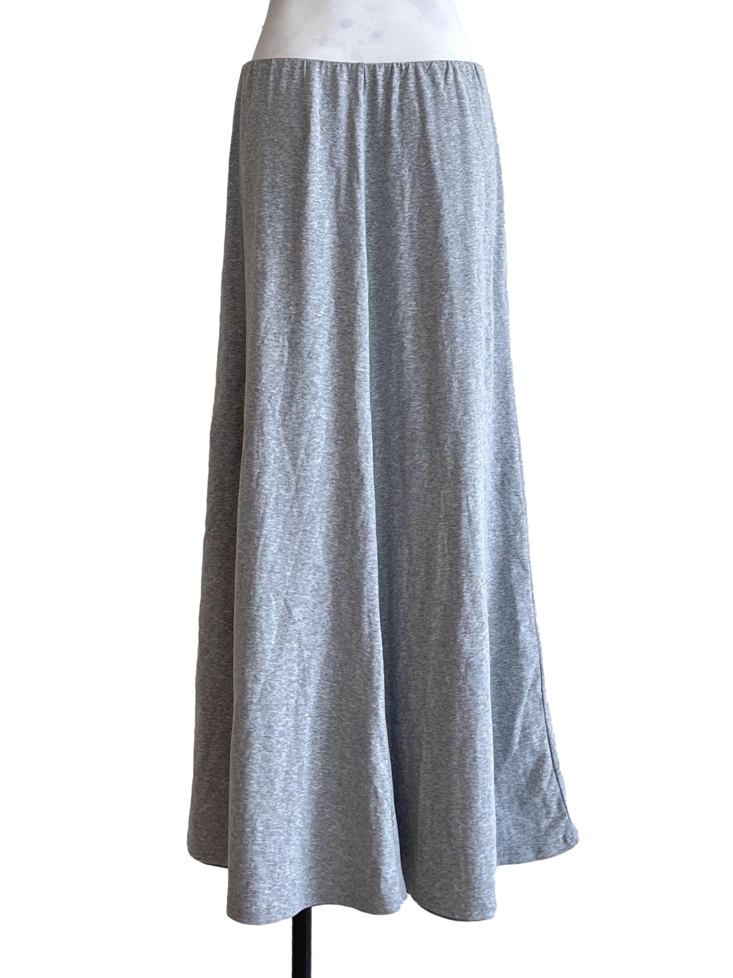 Coin Grey Sweat A-Line Skirt