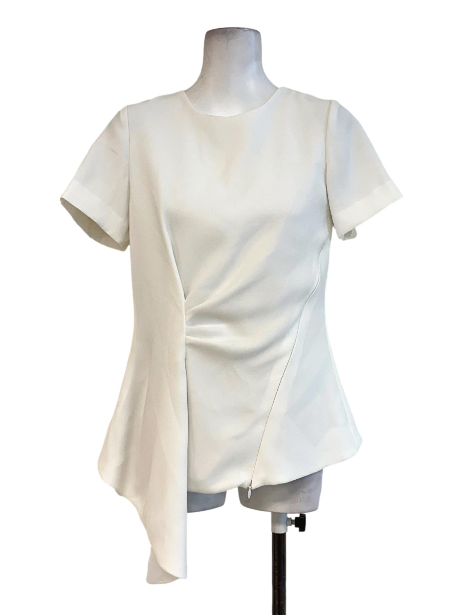 Daisy White Pattern Top
