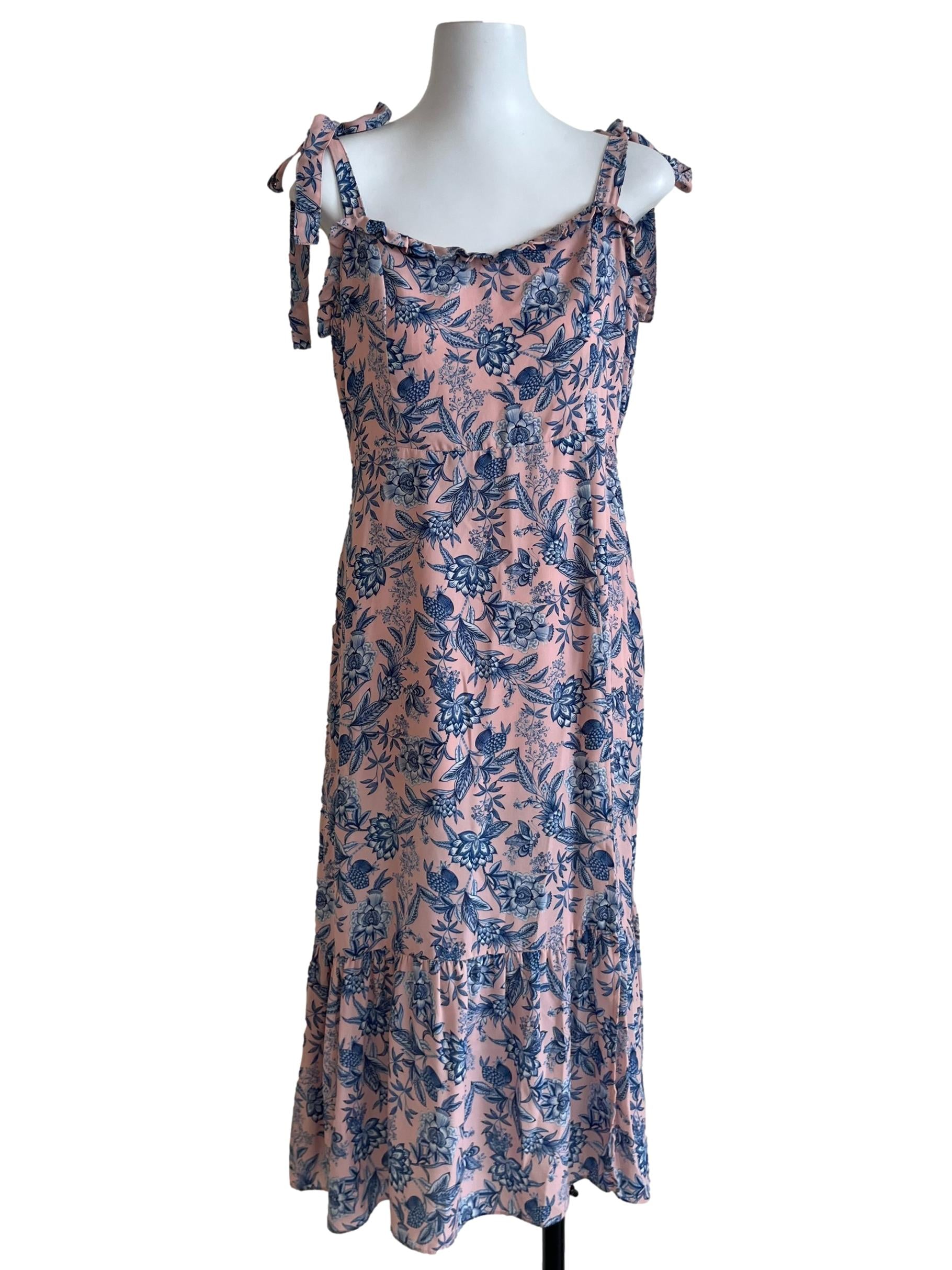 Flamingo Floral A-Line Dress