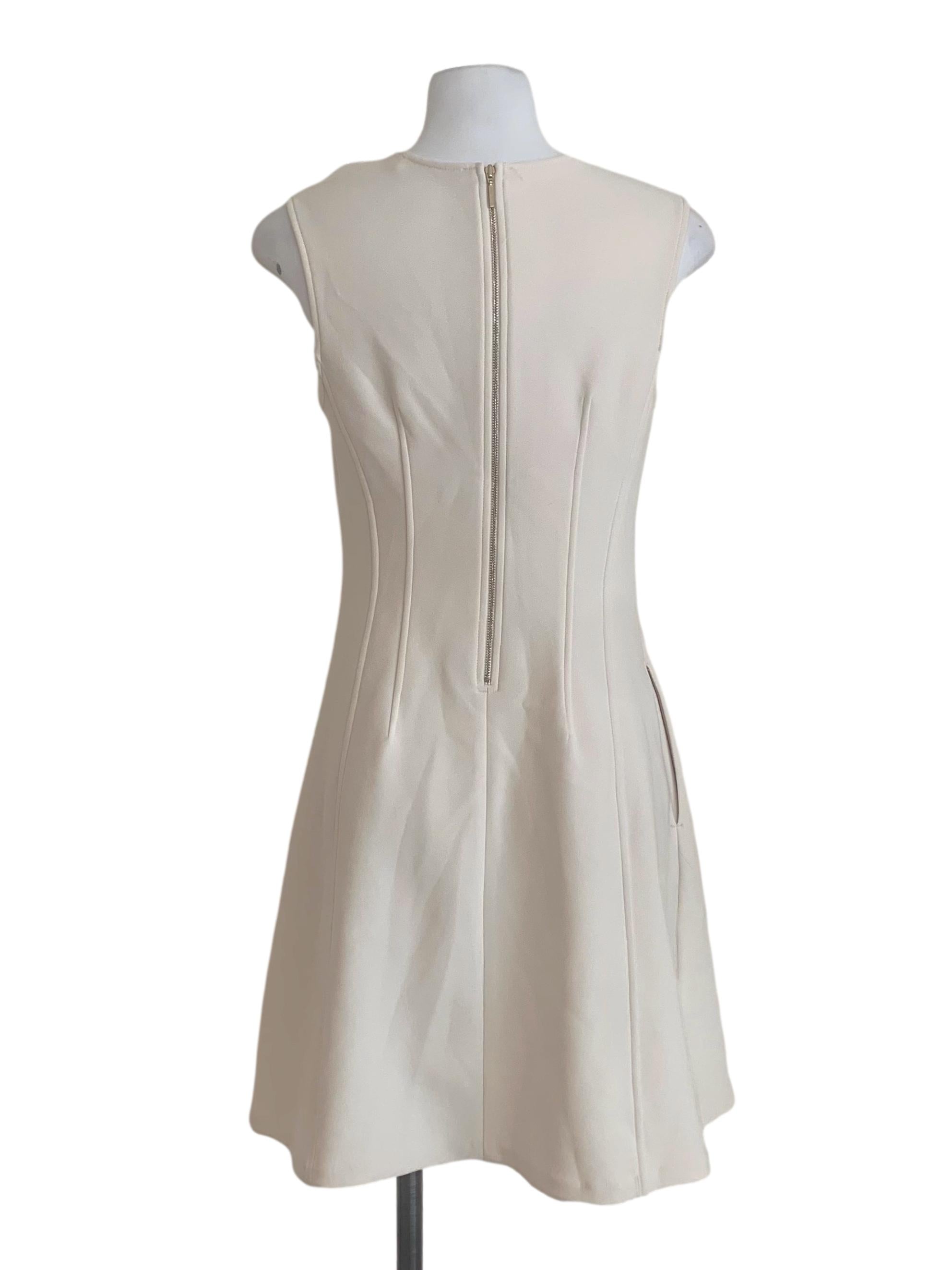 Parchment White Sheath Dress LB