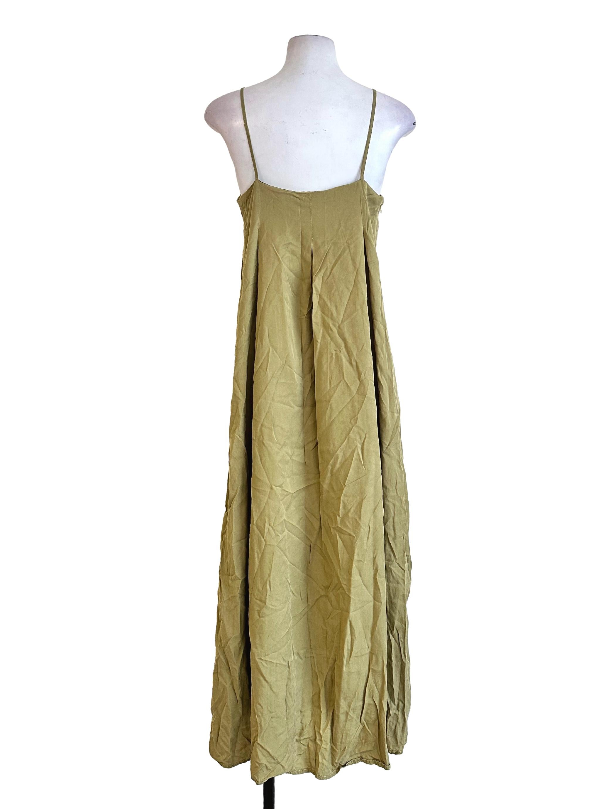 Pear Green Sleeveless Maxi Dress TEM
