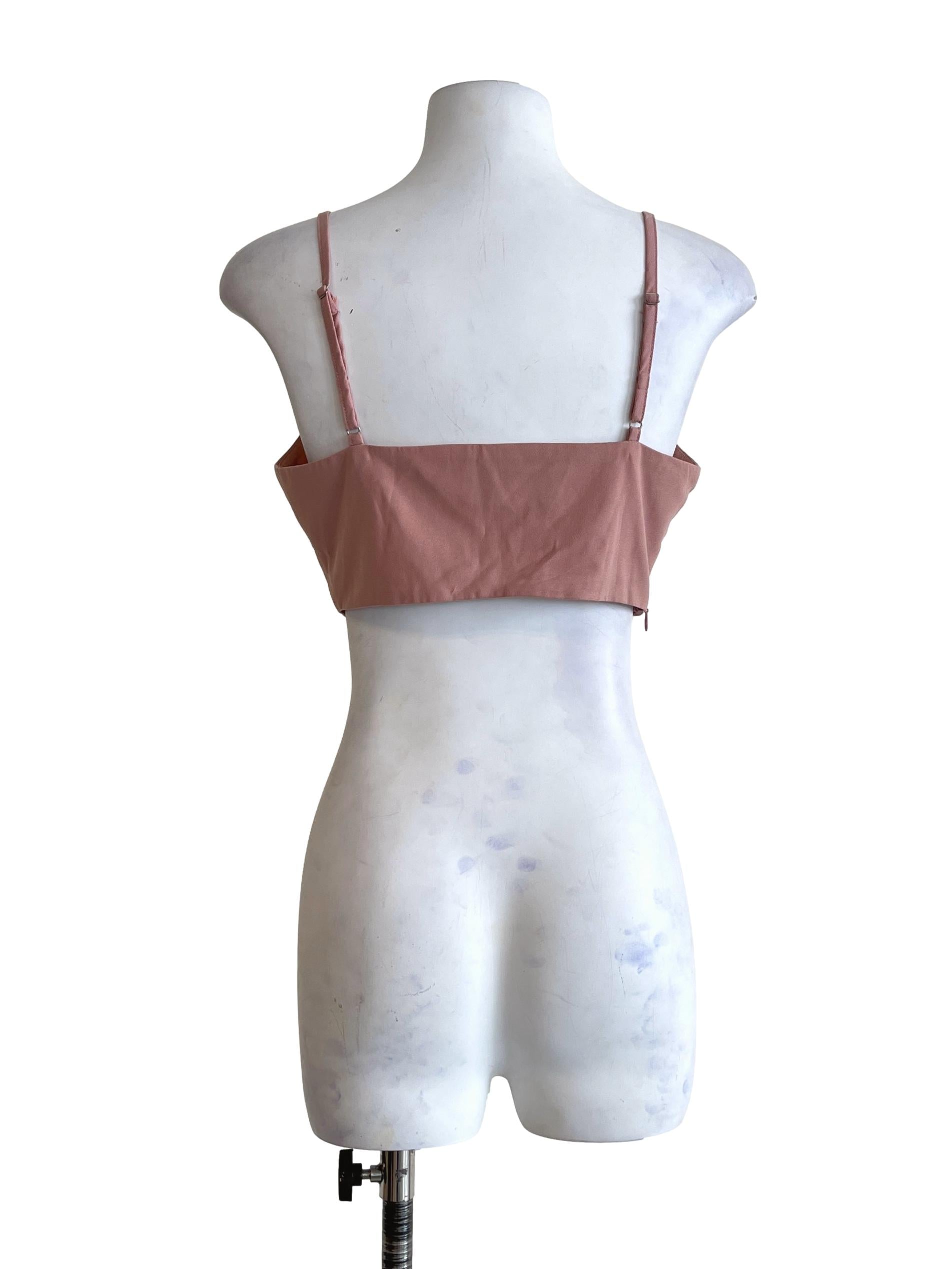 Blush Pink Sweetheart Sleeveless Top YHF