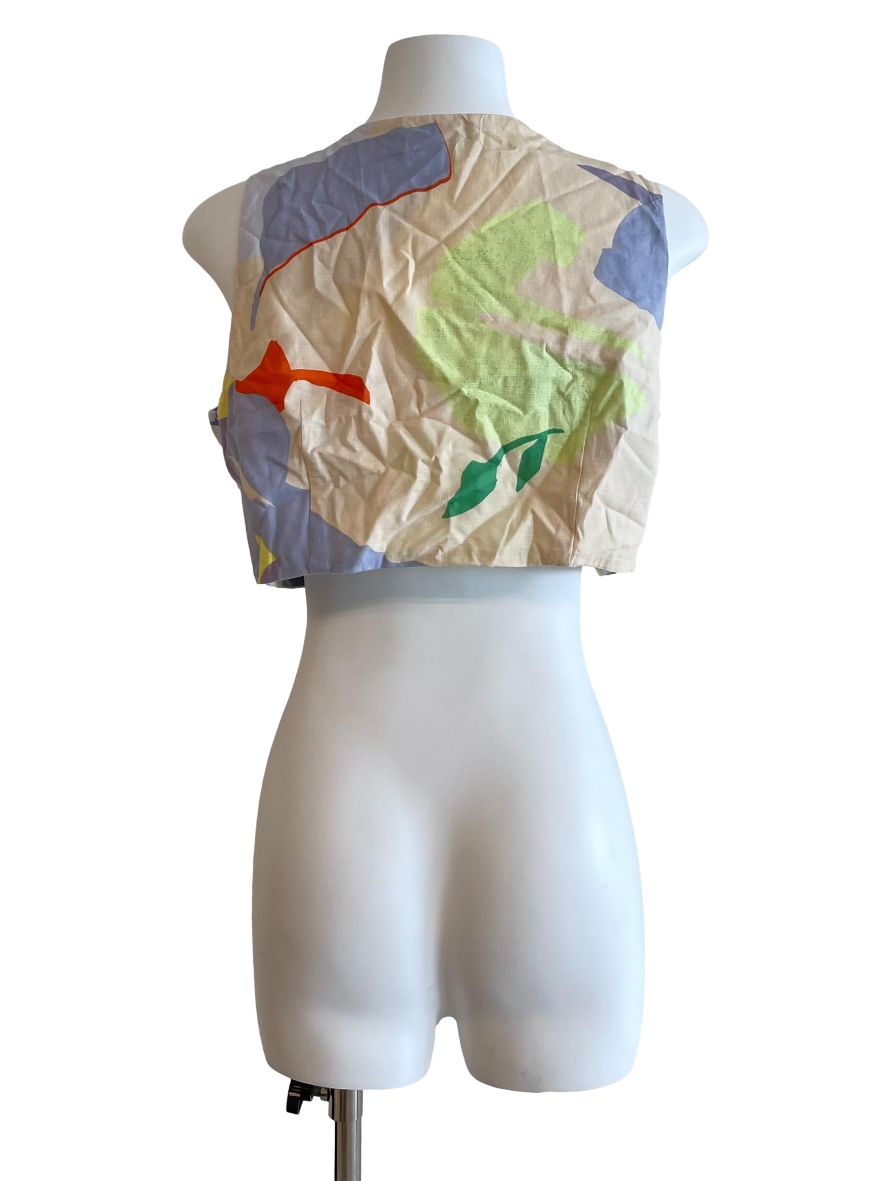 Parchment & Orchid Tie Bow Top