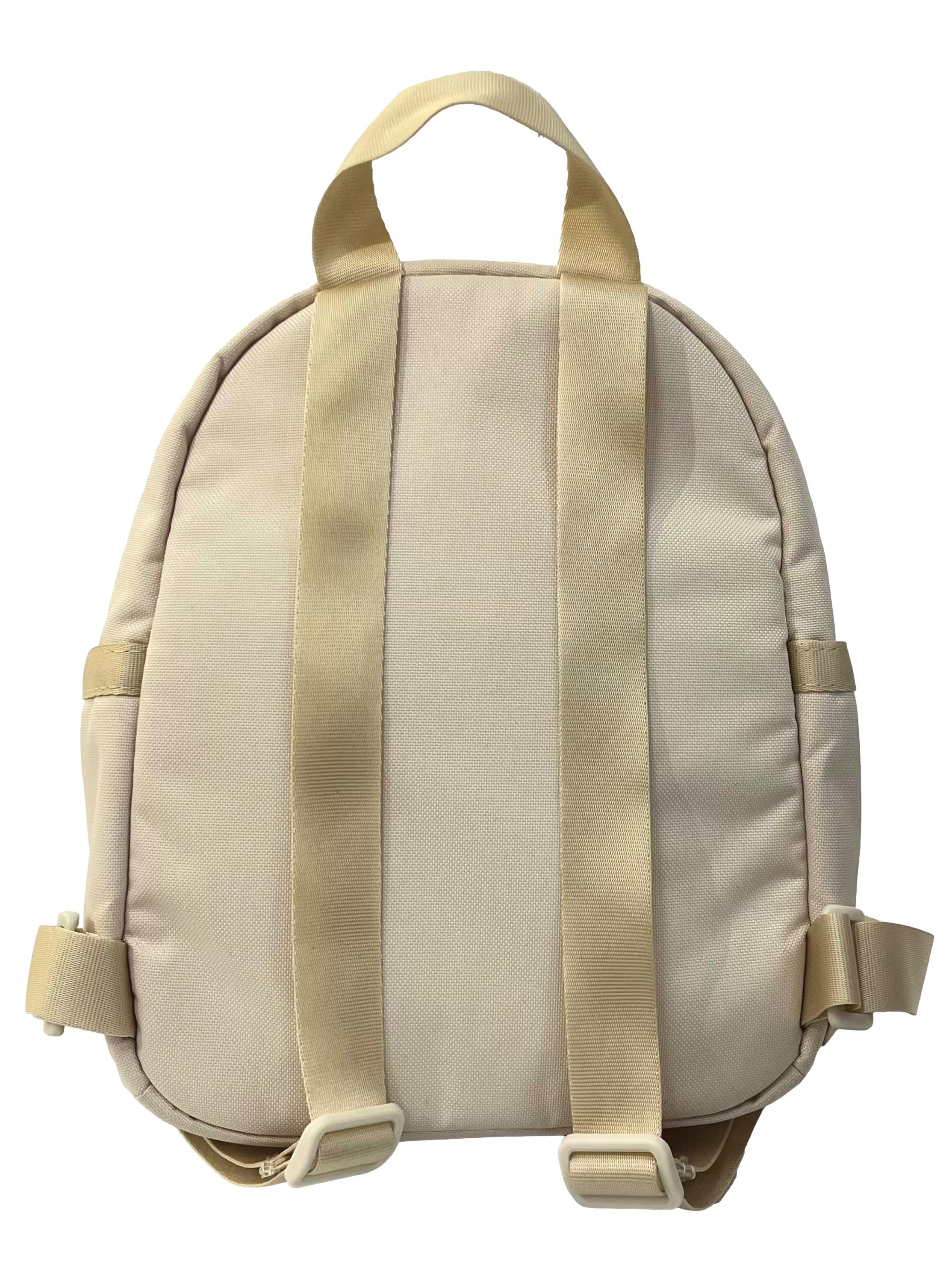 Light Beige Black Logo Mini Backpack CSN