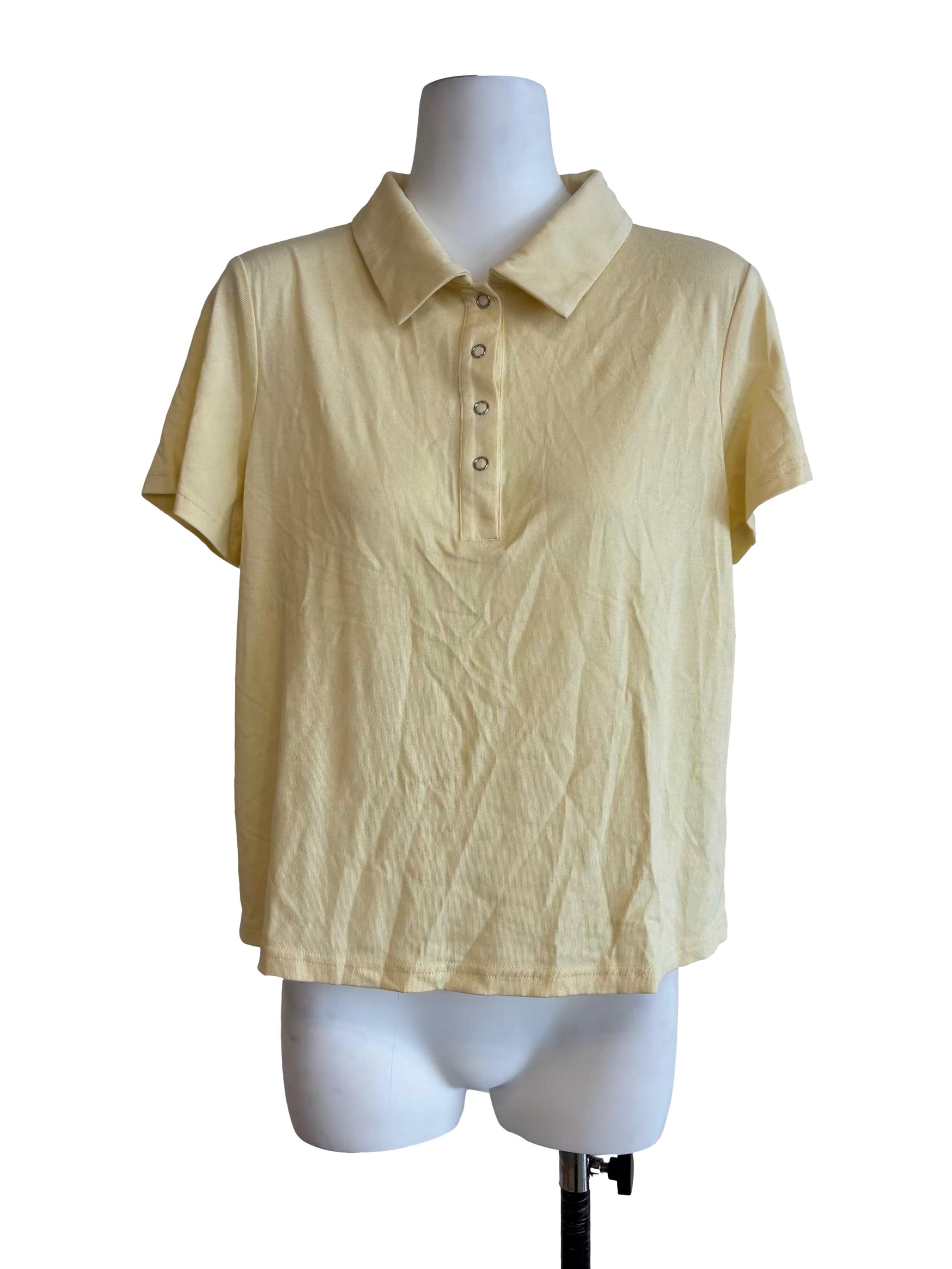 Butter Yellow Polo T-Shirt