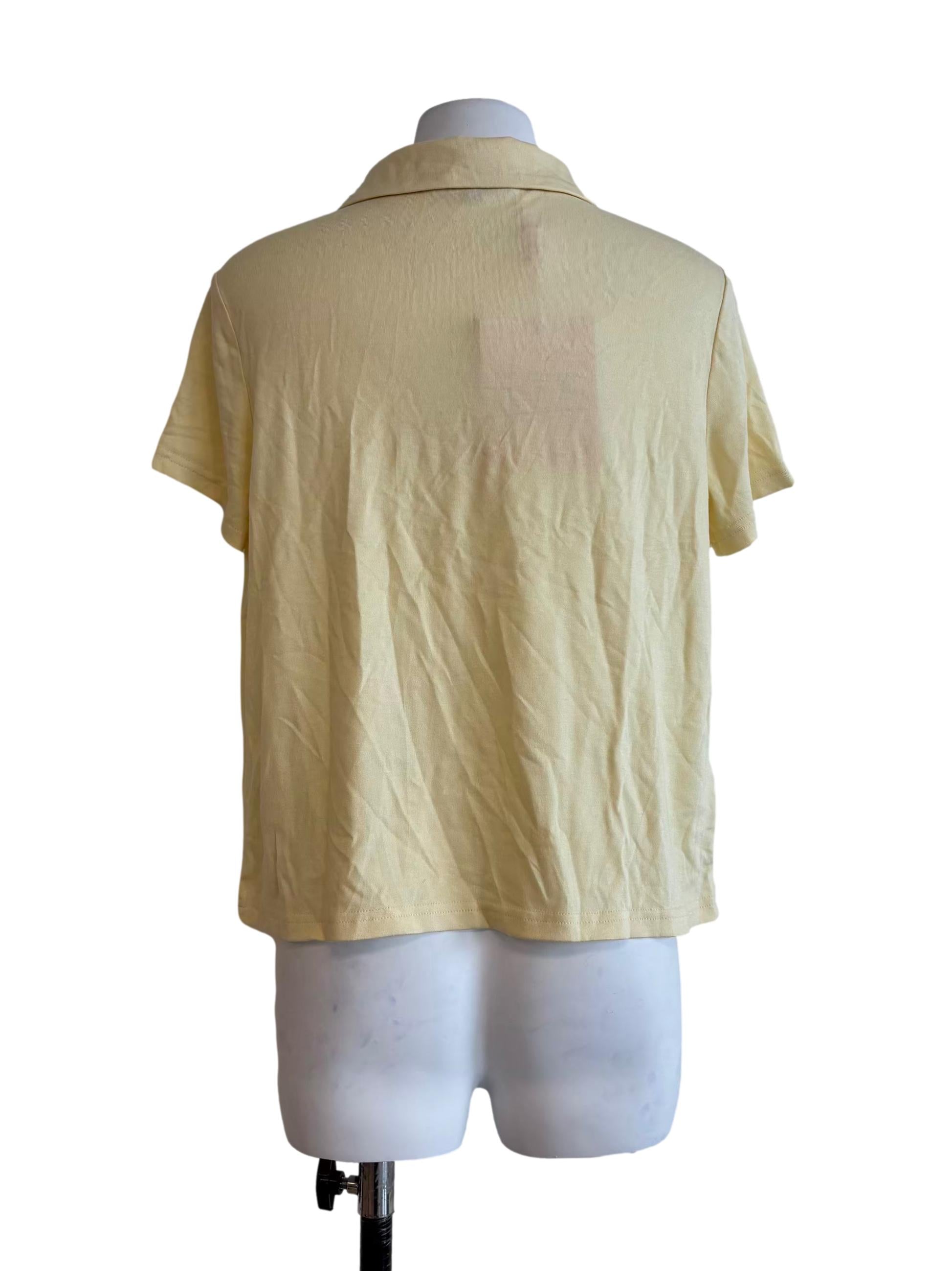 Butter Yellow Polo T-Shirt