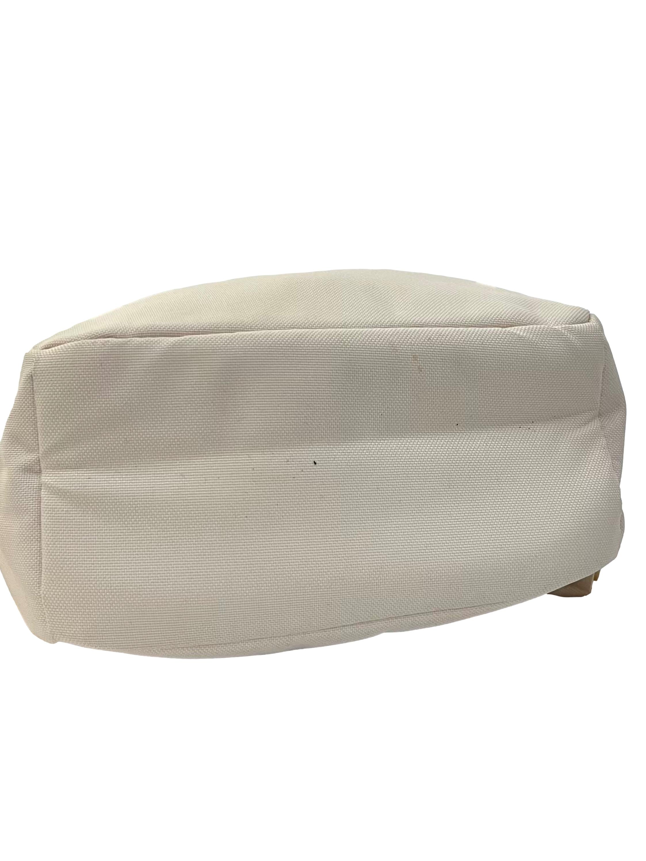 Light Beige Black Logo Mini Backpack CSN