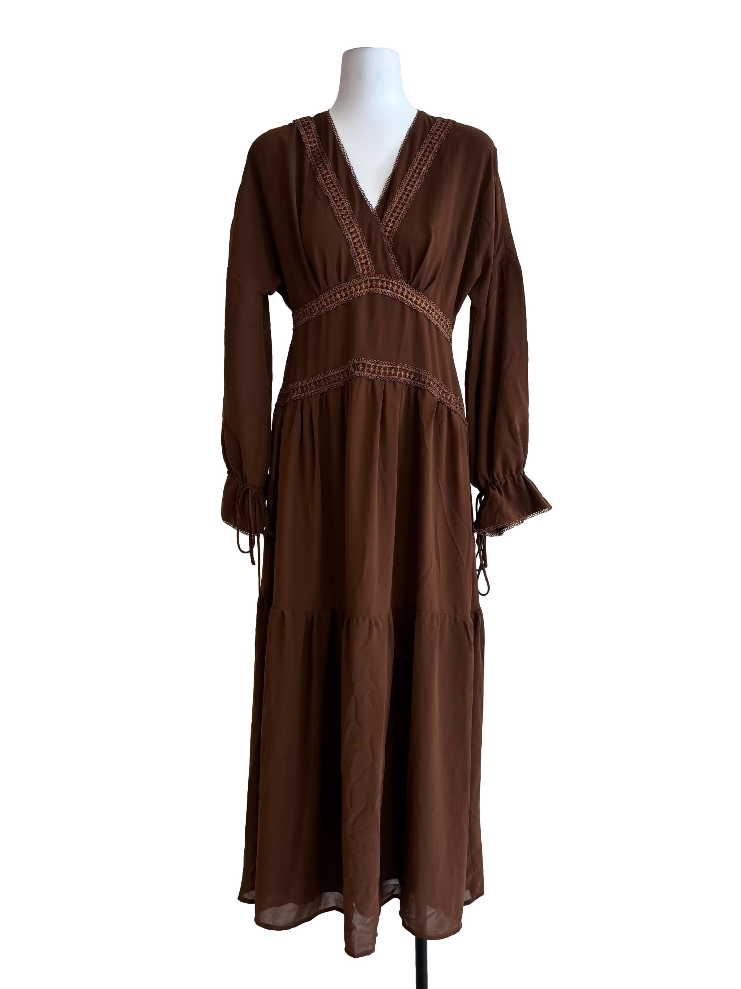 Chocolate Dropwaist Empire Dress