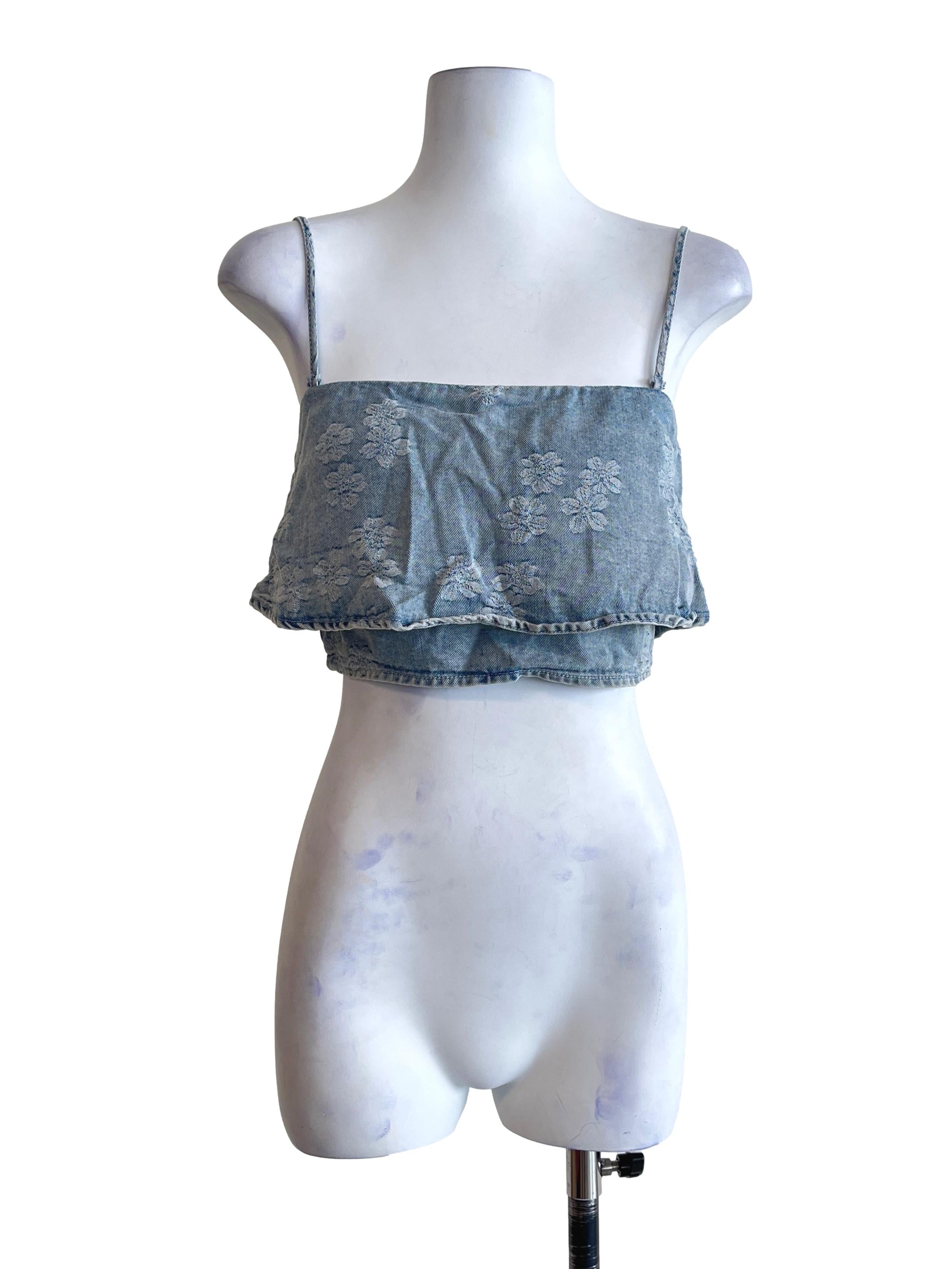 Stone Black Straight Across Sleeveless Top