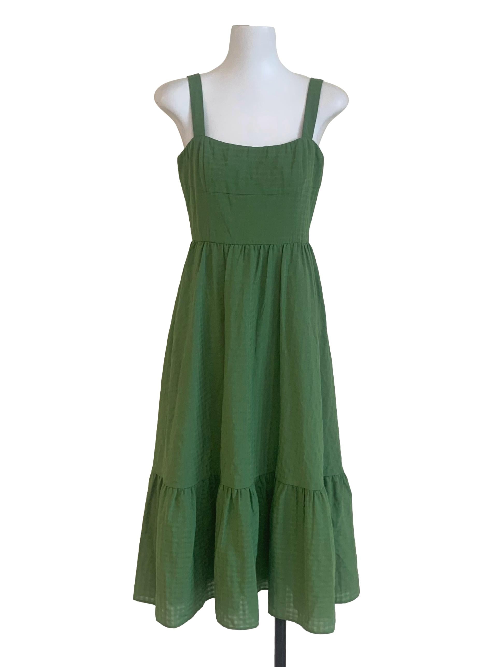 Pickle Green Drop Waist Dress LB