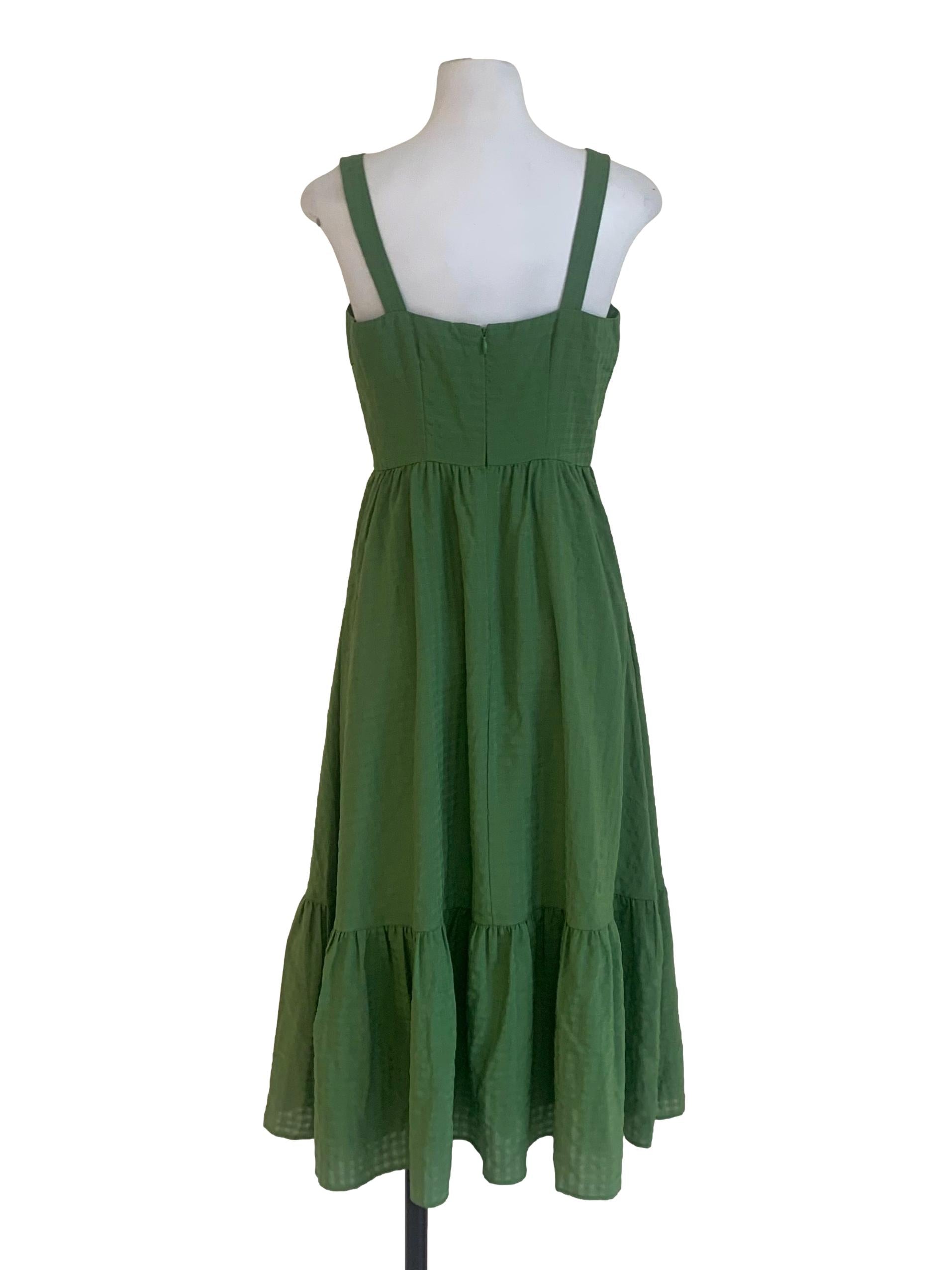 Pickle Green Drop Waist Dress LB