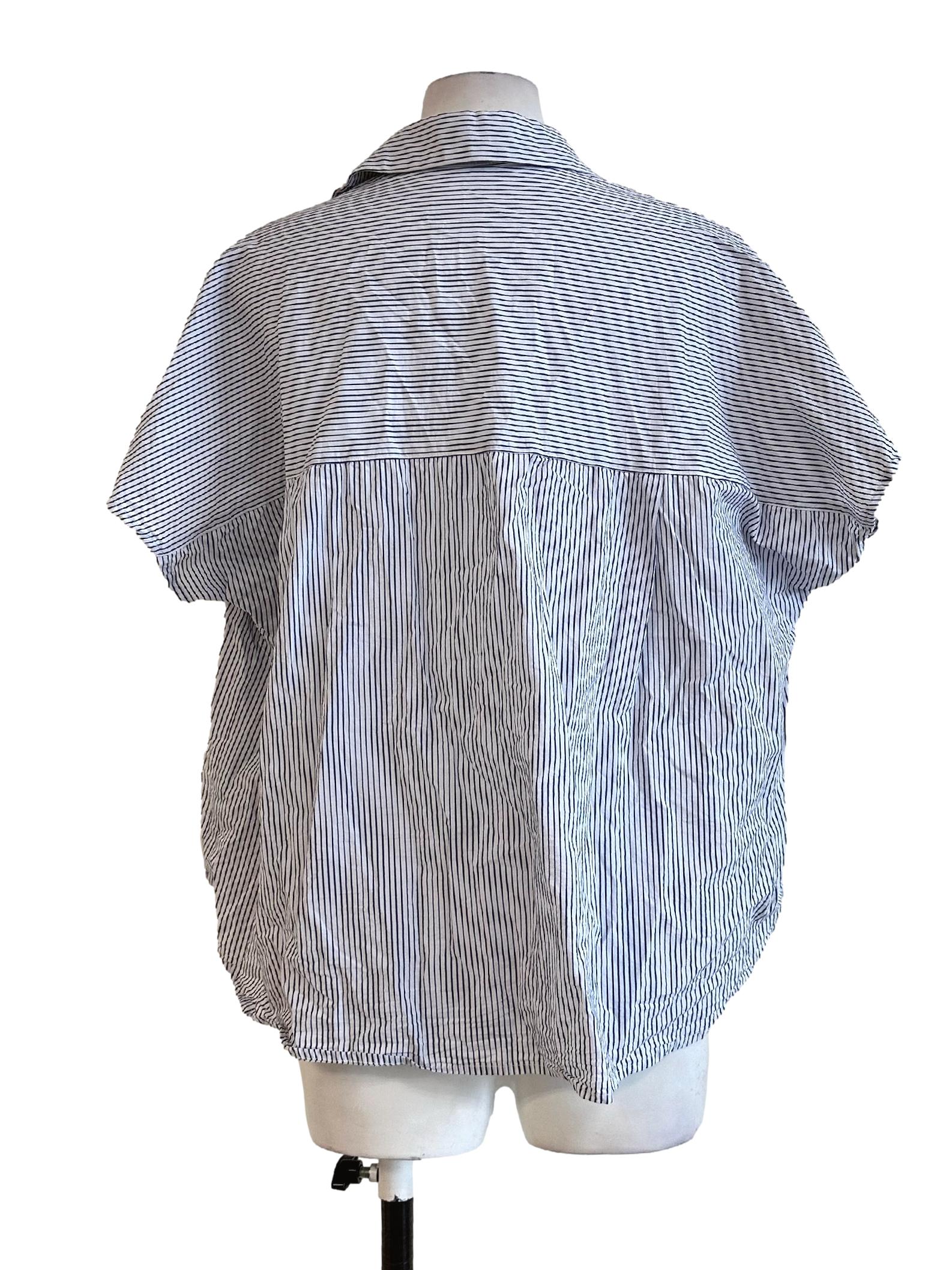 White Stripes Pattern Top