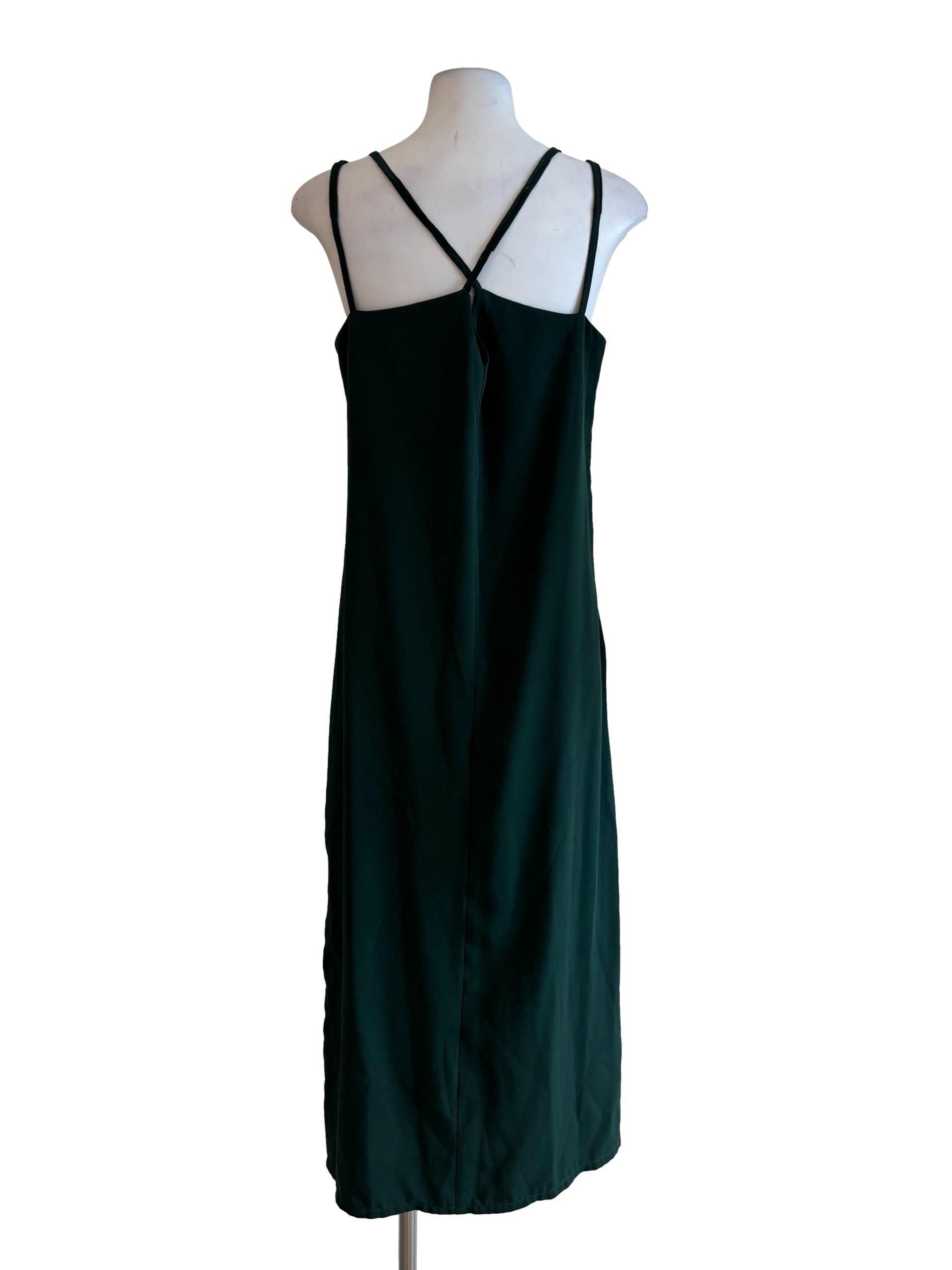 Playdress Emerald Green Sleeveless Slip Dress | REFASH