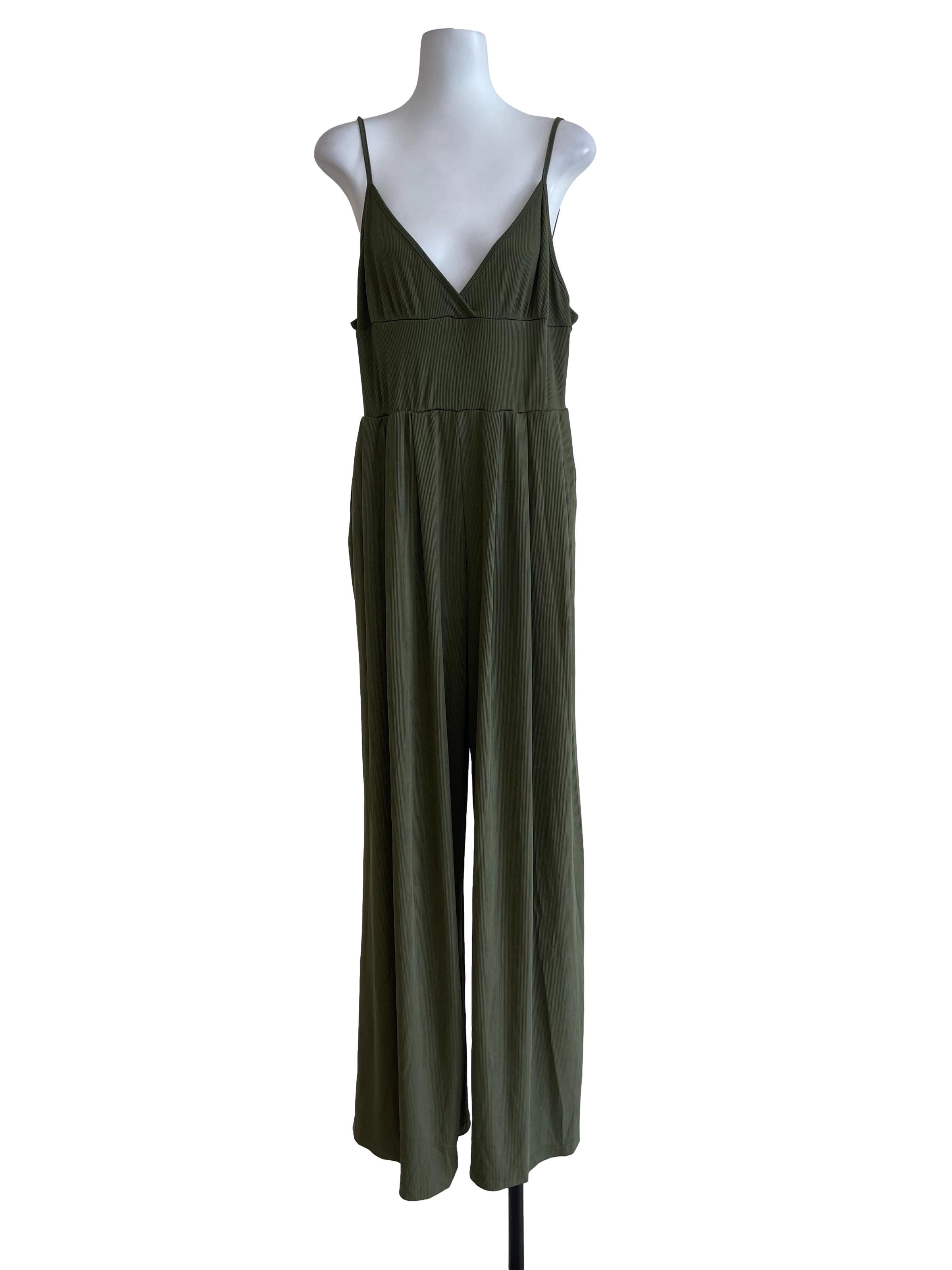Dark Green Basic Overall