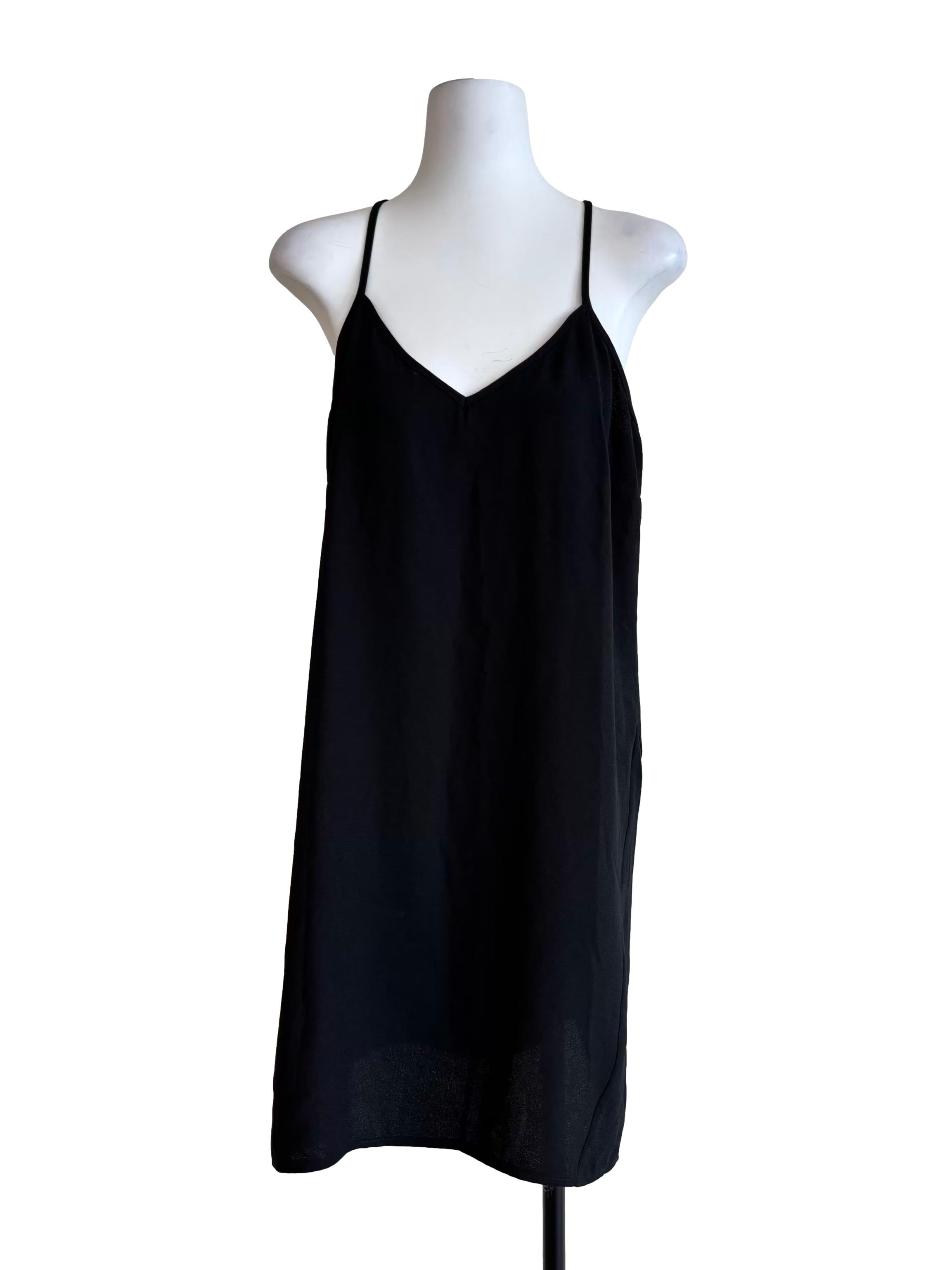 Parisian Black Camisole Slip Dress