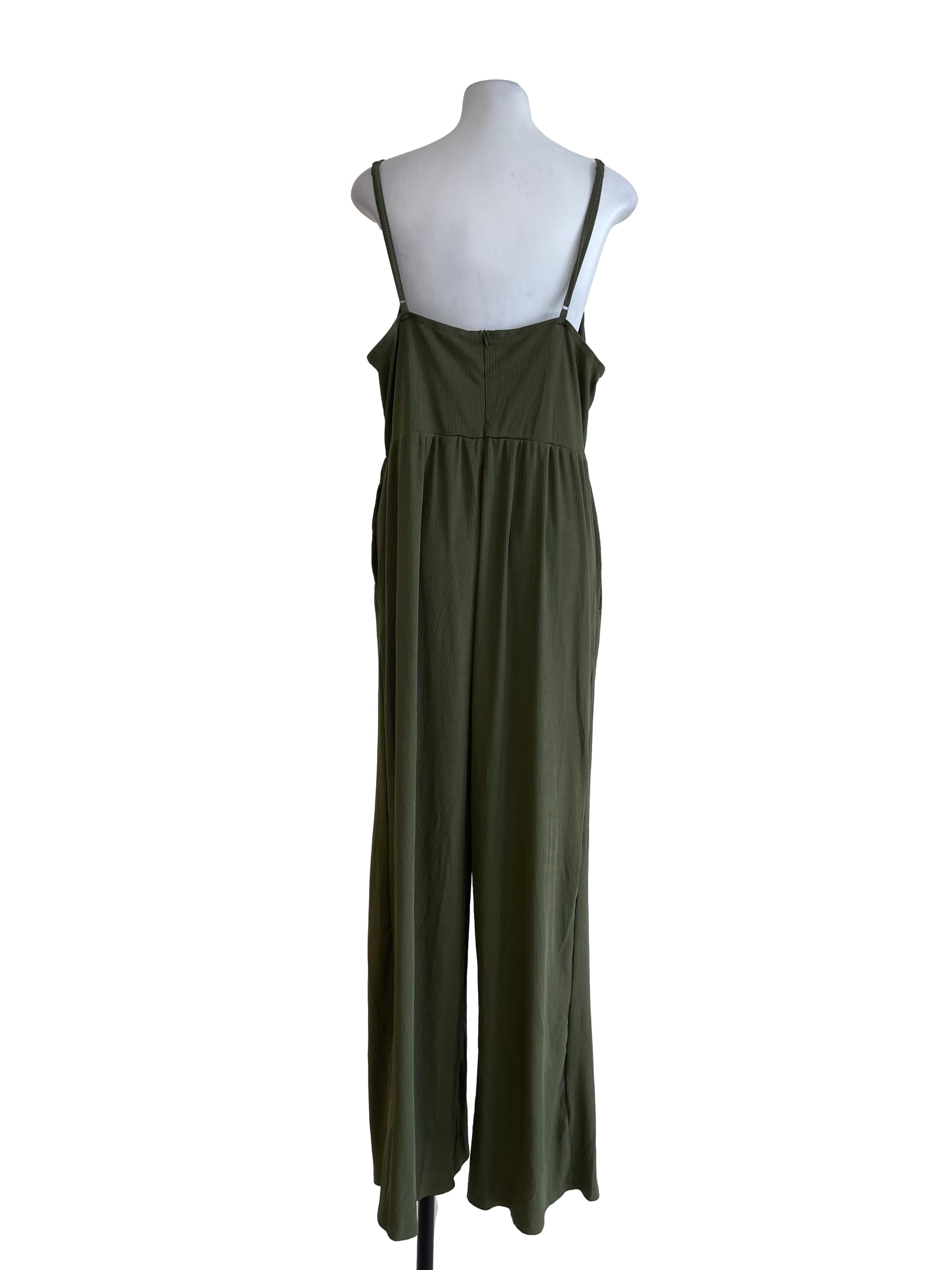 Dark Green Basic Overall