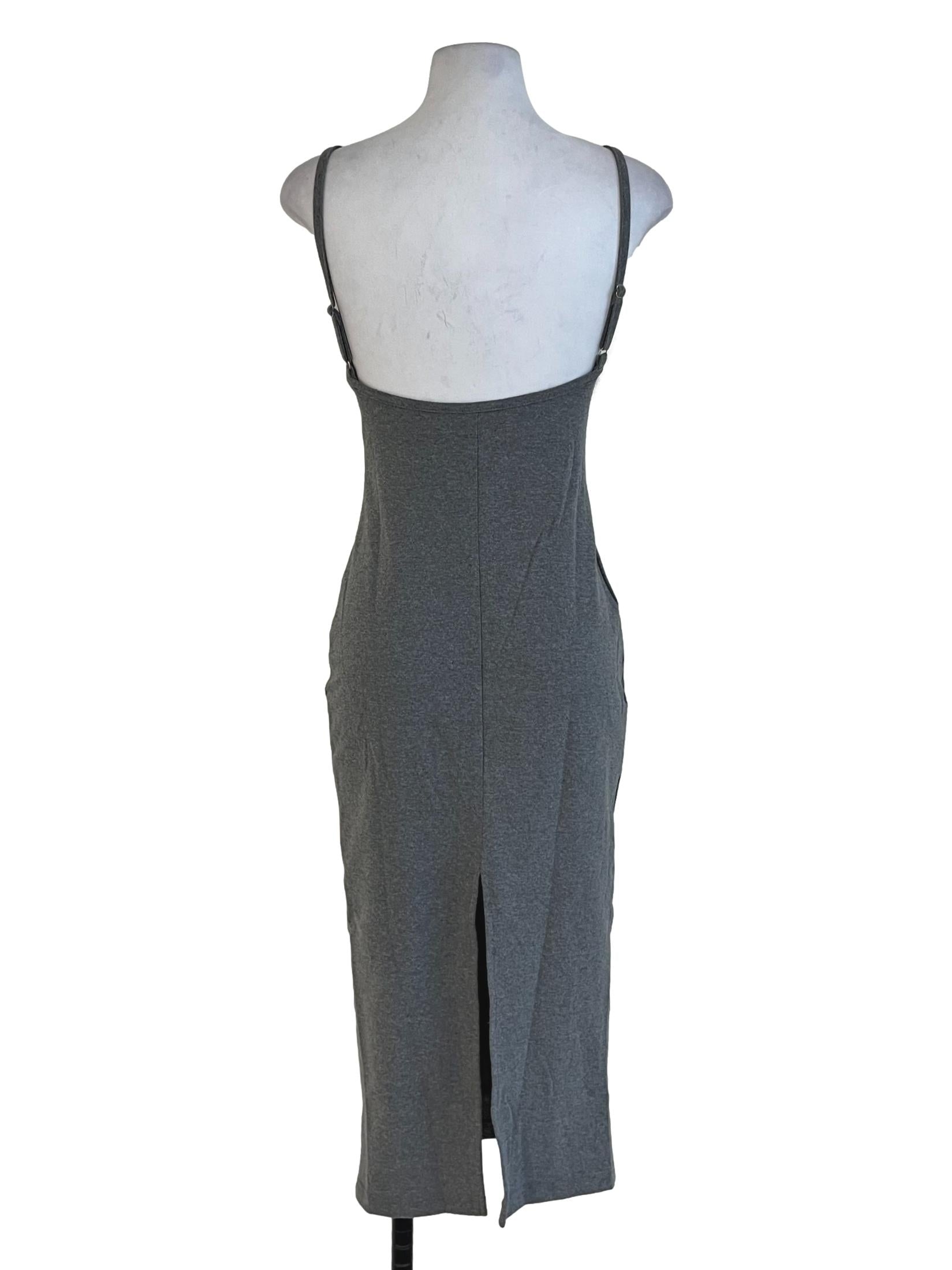 Grey Reine Low Back Padded Dress
