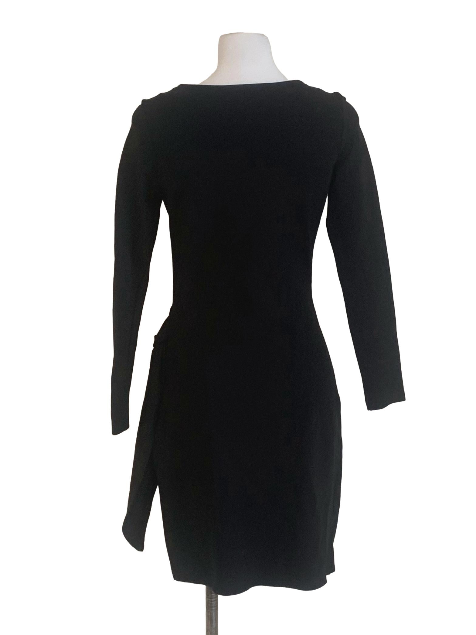 Midnight Black Square Neck Sheath Dress LB