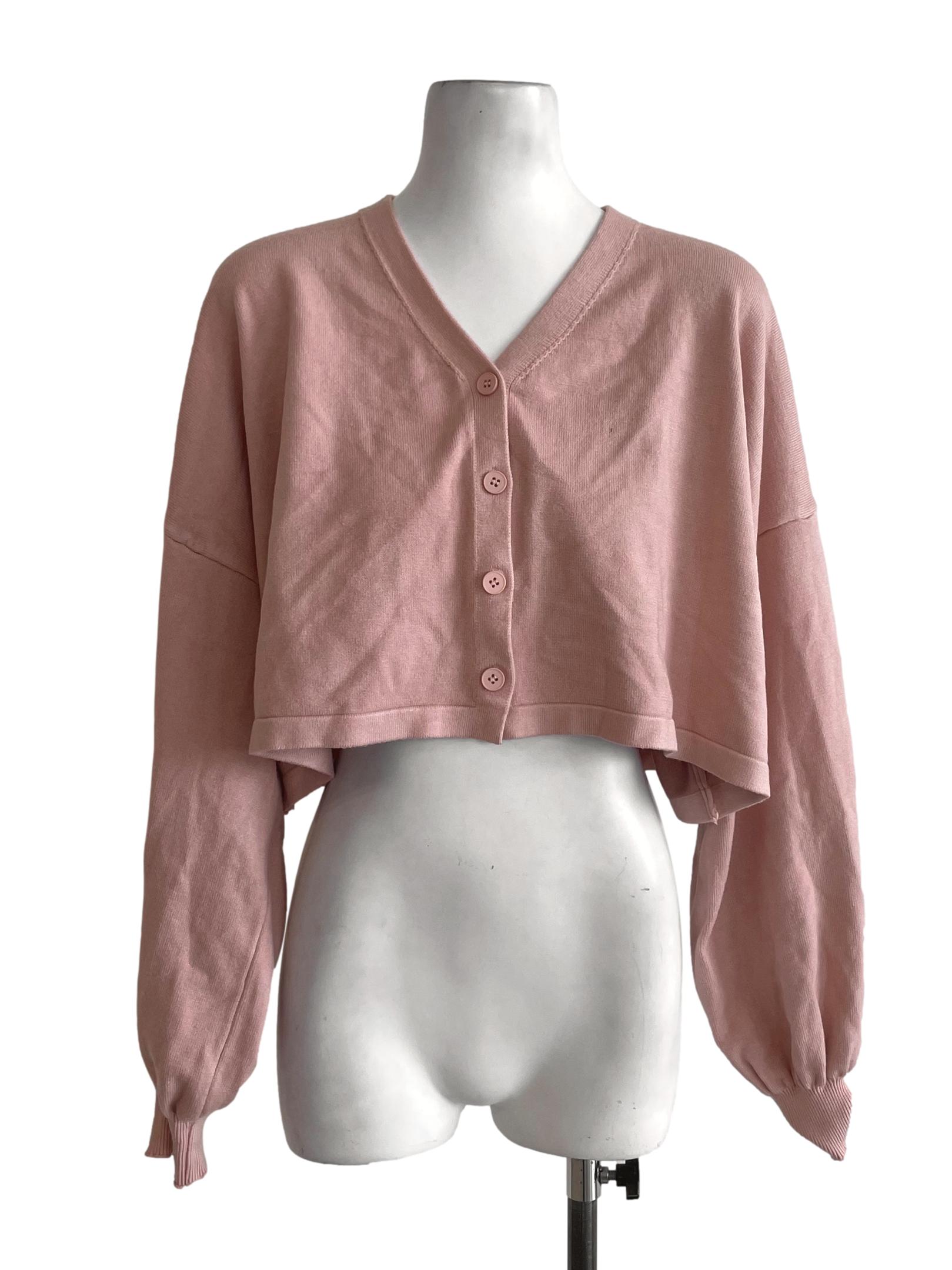 Peach Ribbed Jacket