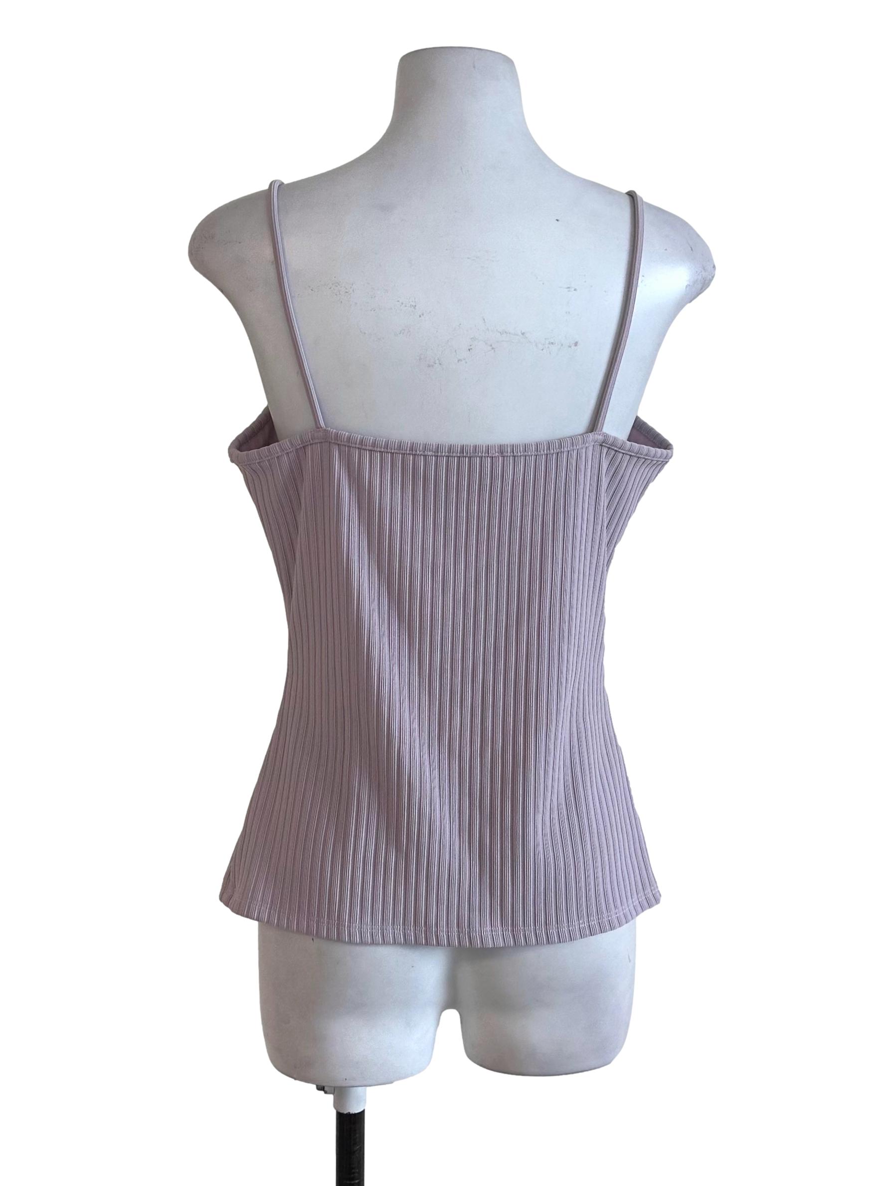Love Bonito Pastel Purple Stripe Sleveless Top | REFASH