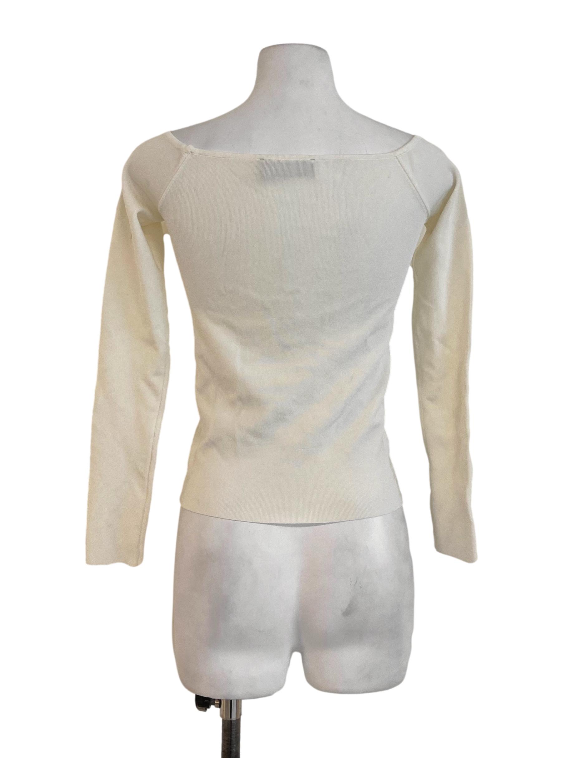 White Pencil Stripe Stretchable Top