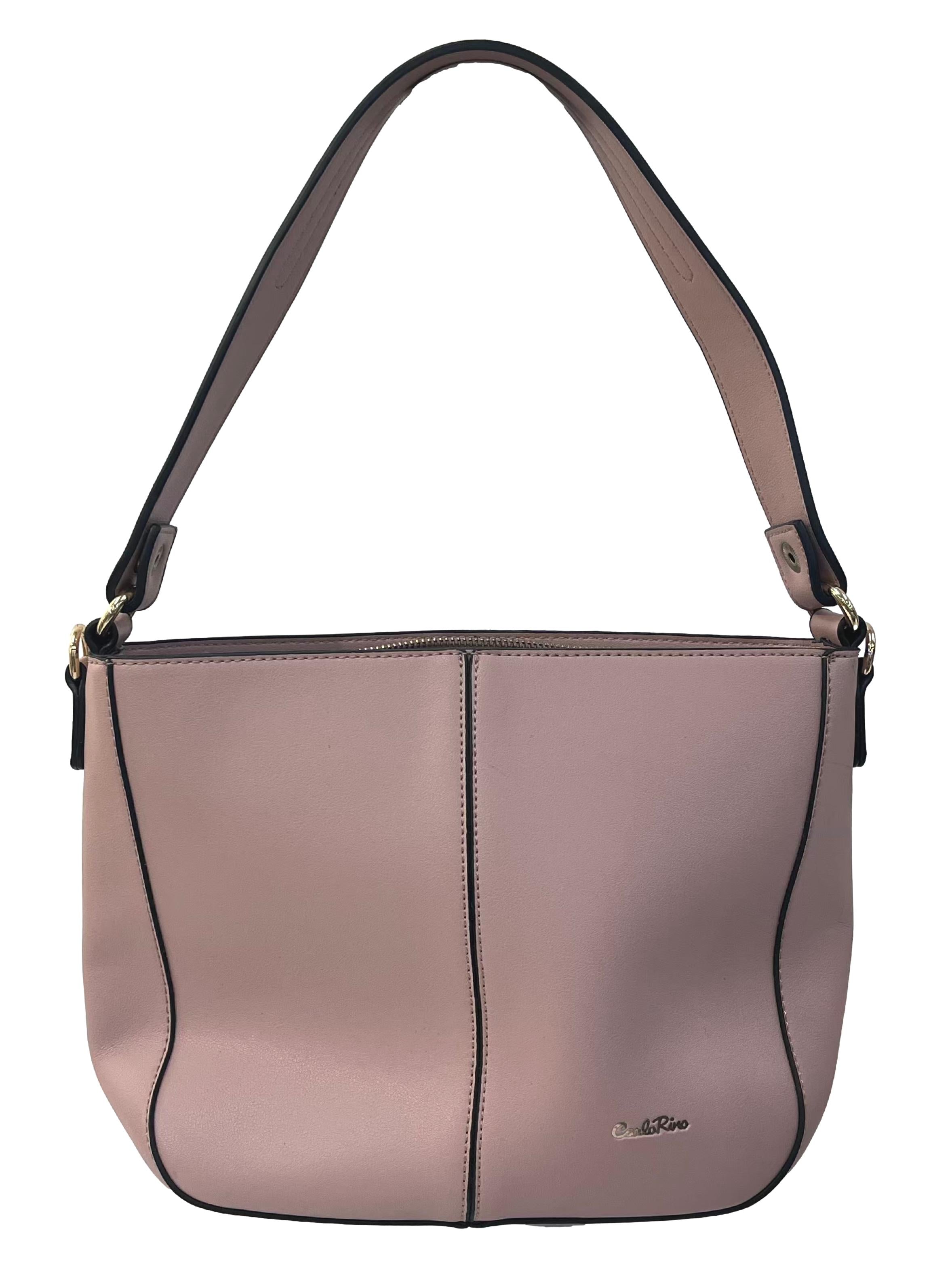 Pink Leather Shoulder Bag CSN