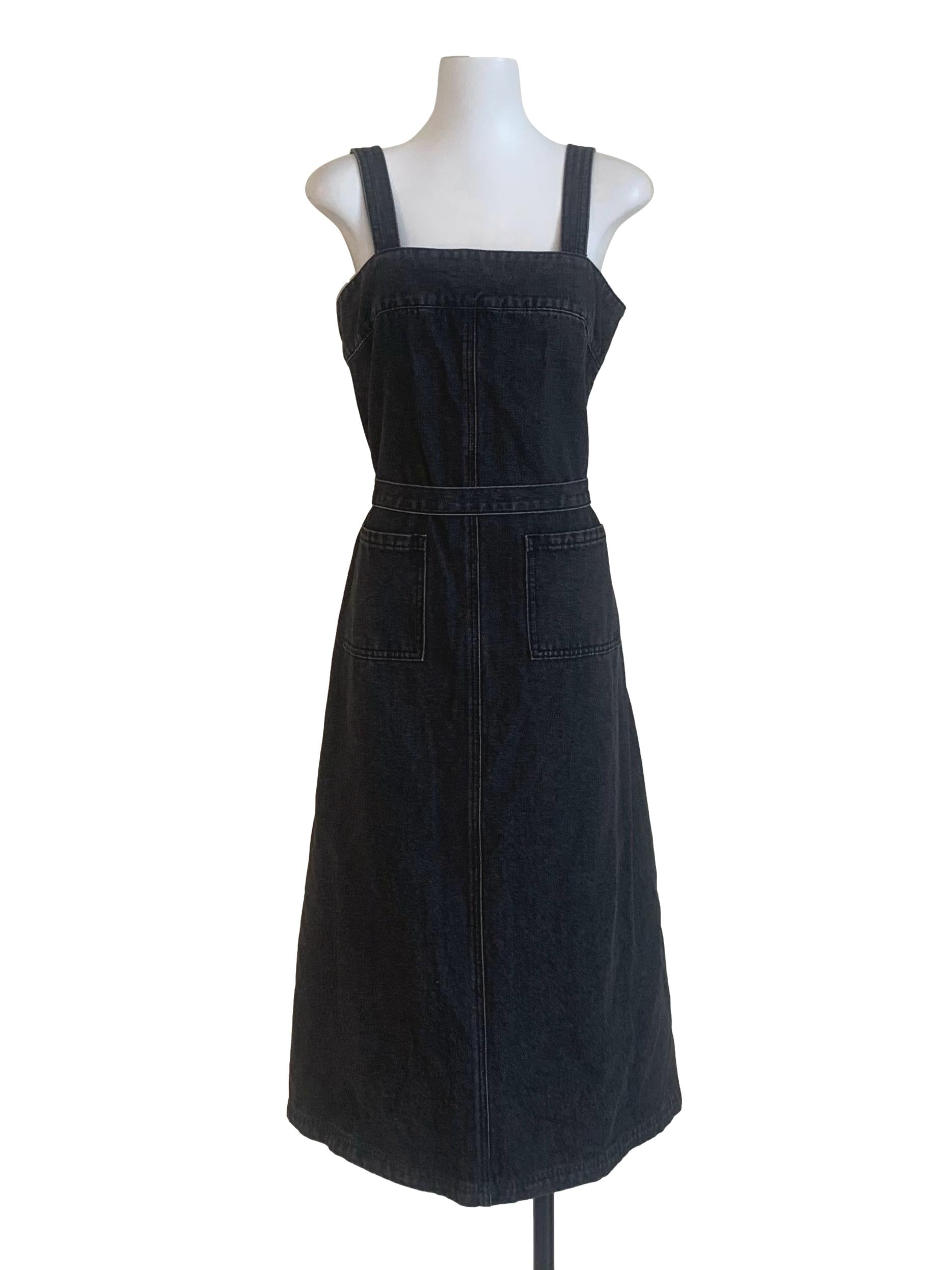 Charcoal Black Denim Dress TCL