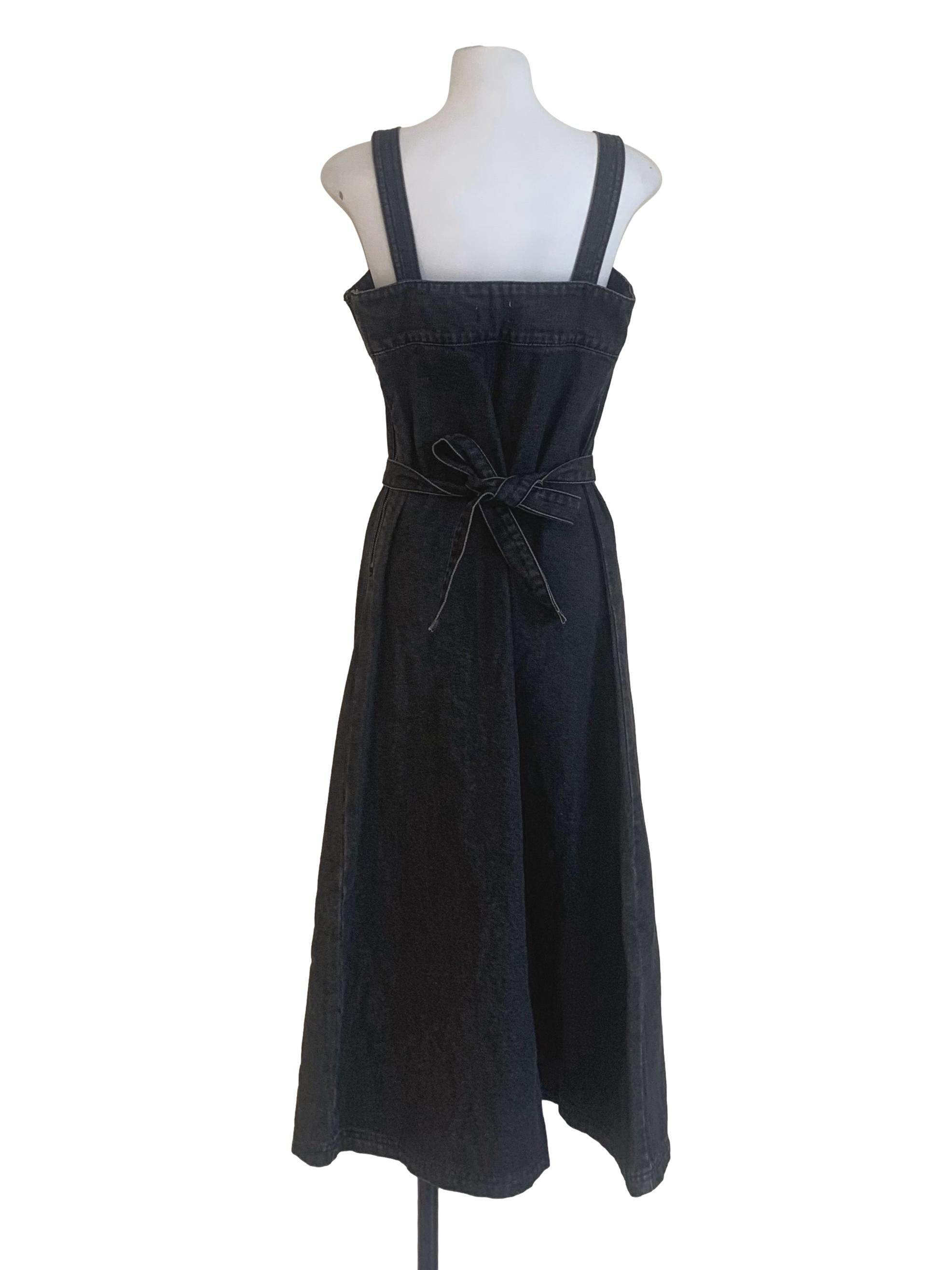 Charcoal Black Denim Dress TCL