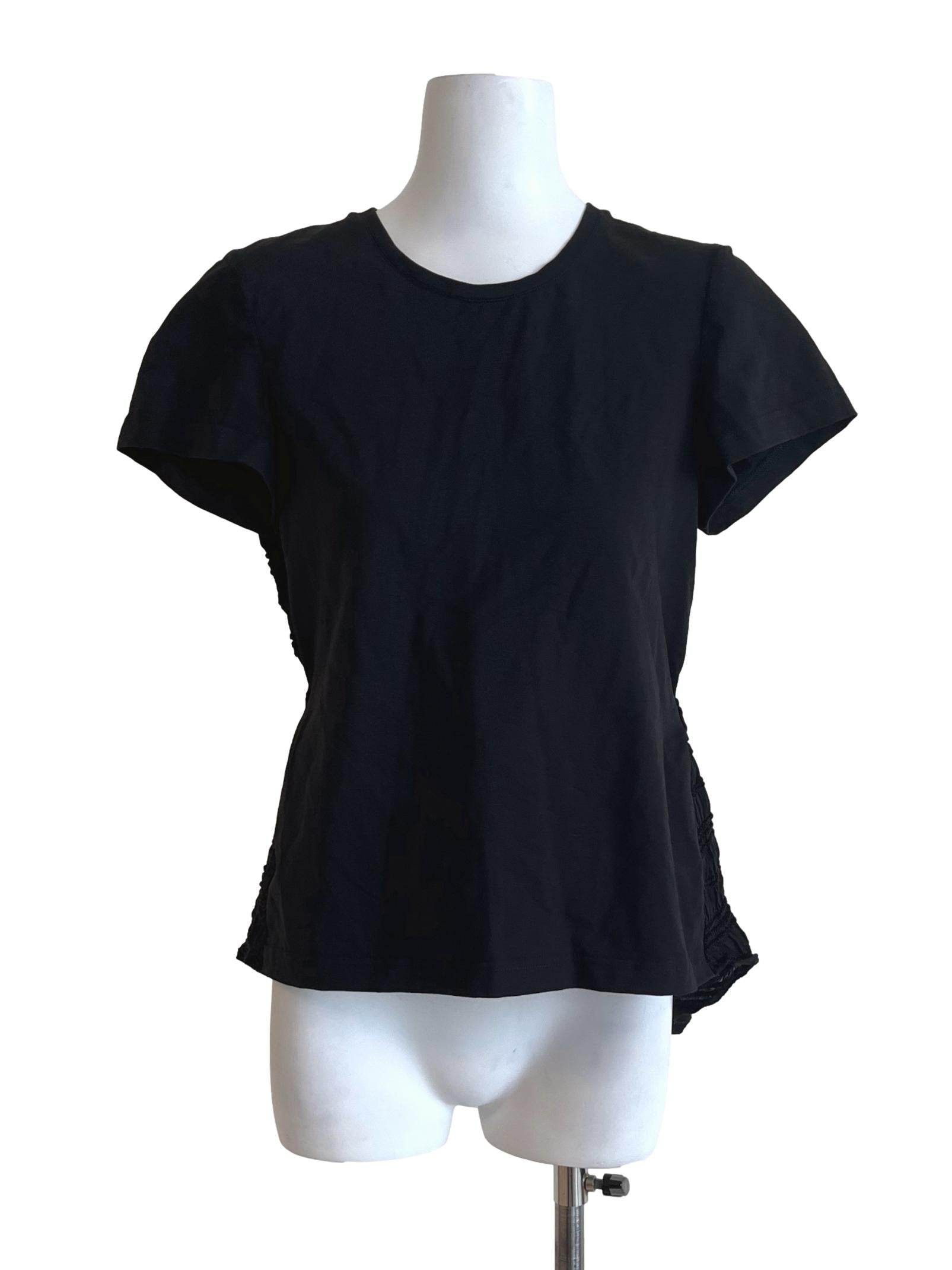 Onyx Black Textured Back Top