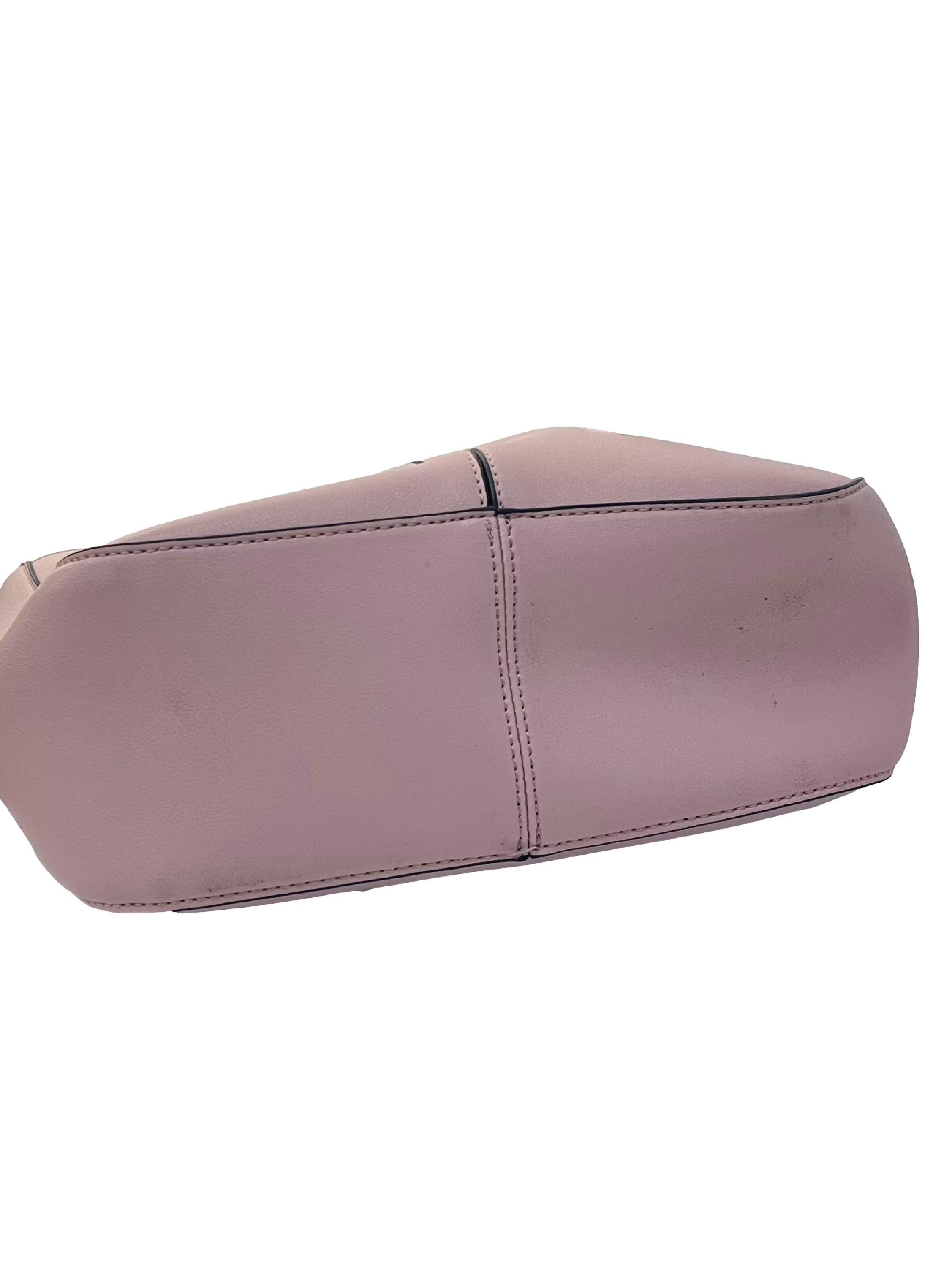 Pink Leather Shoulder Bag CSN