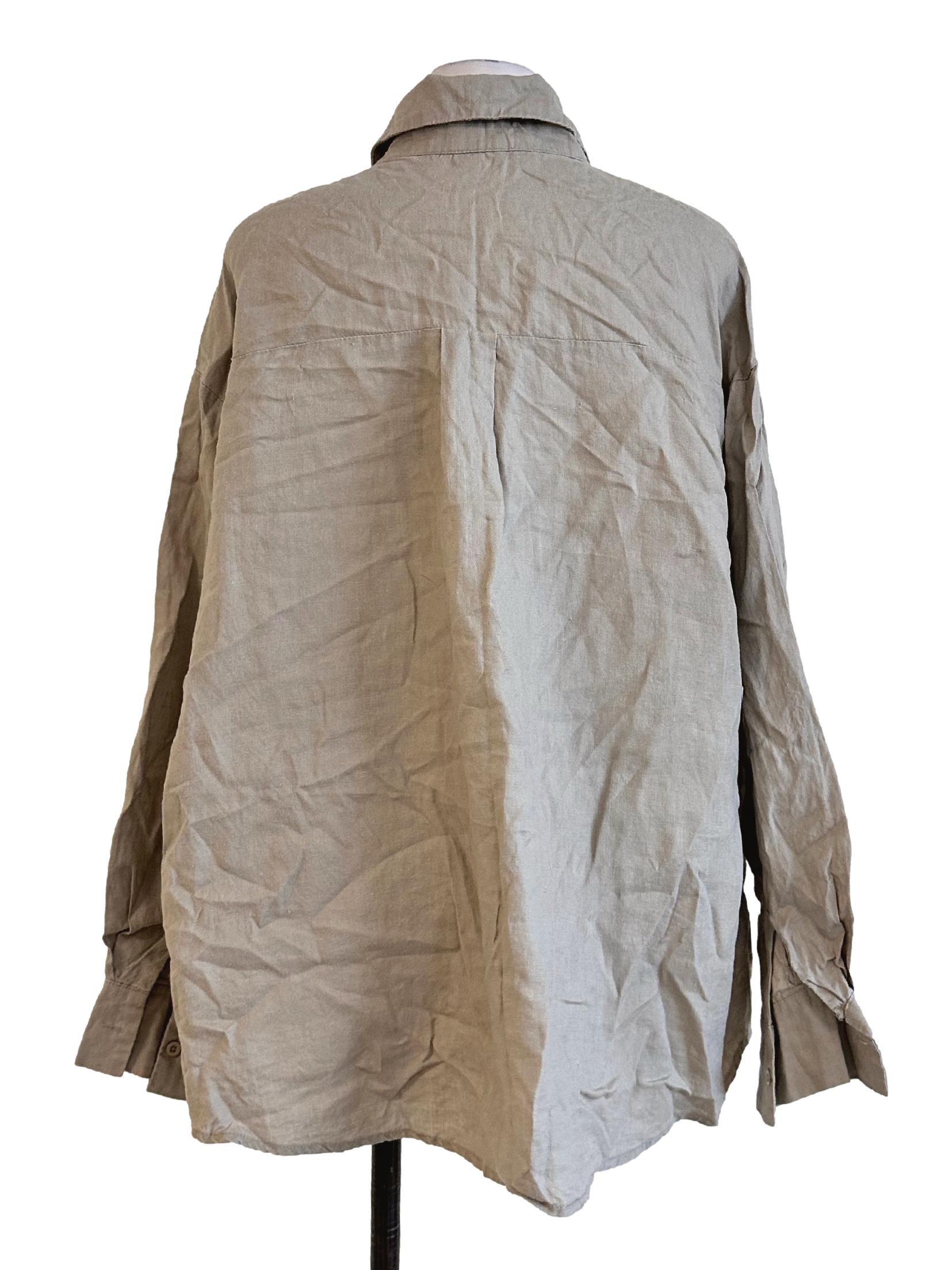Tortilla Brown Collar Blouse TEM