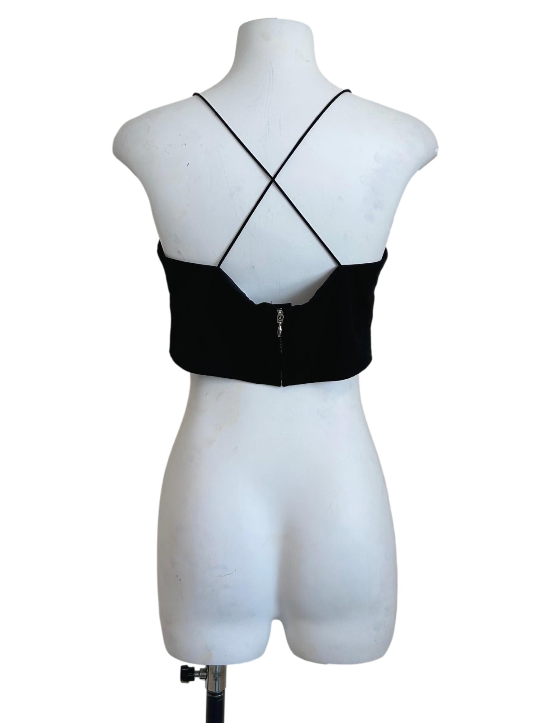 Black Minimalist Thin Strap Cami TWL