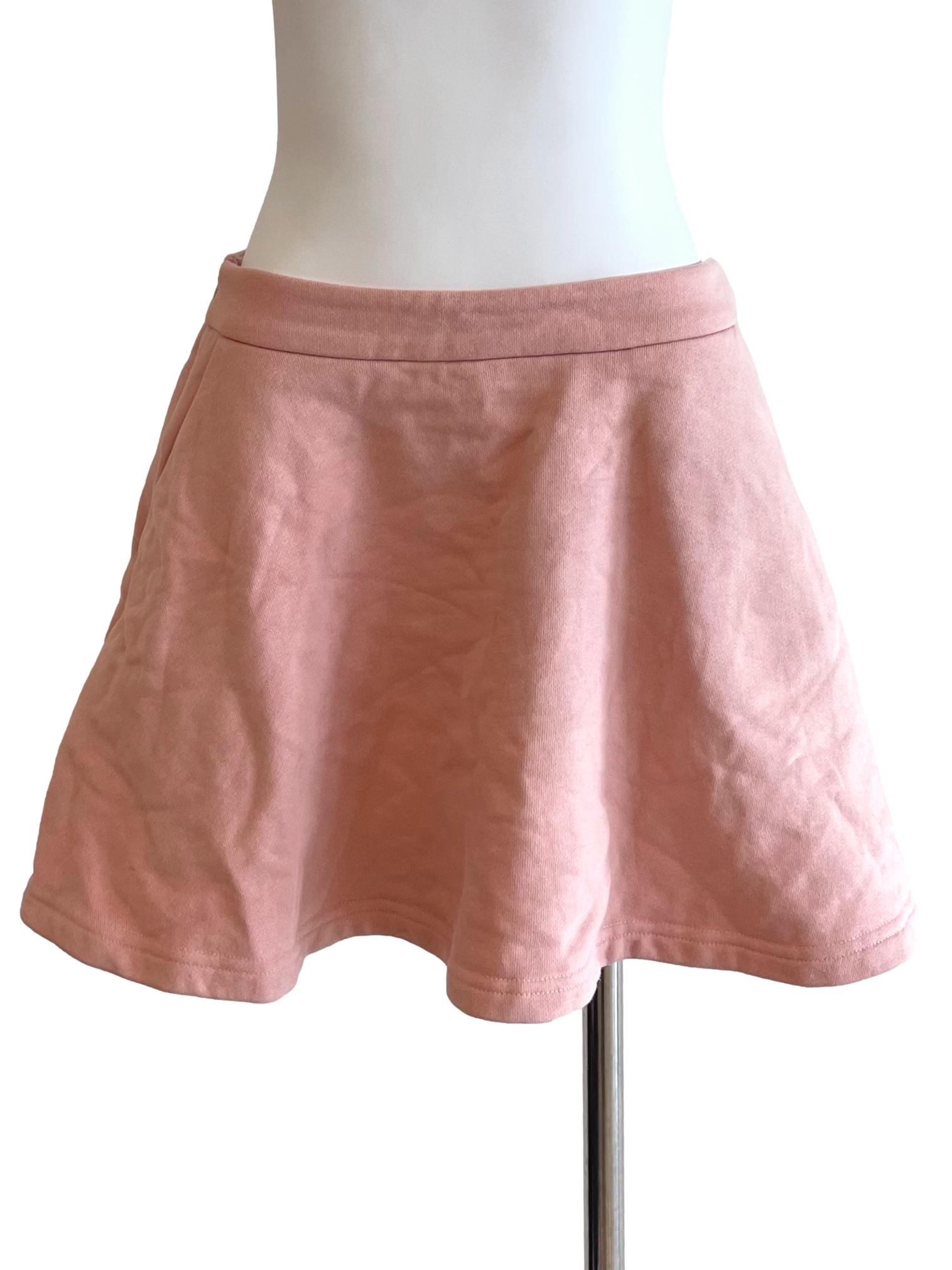 Peach Flip Mini Skirt