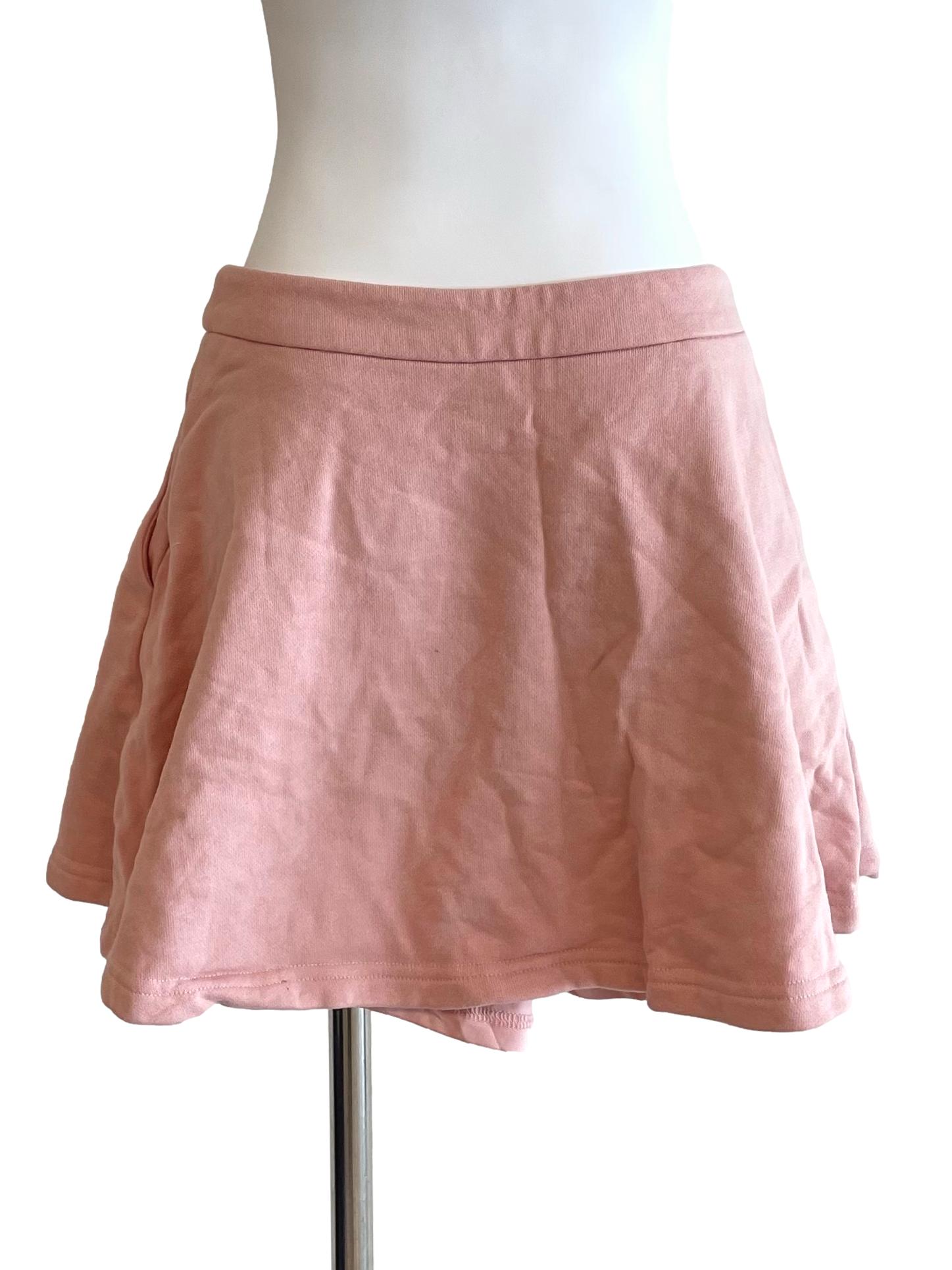 Peach Flip Mini Skirt