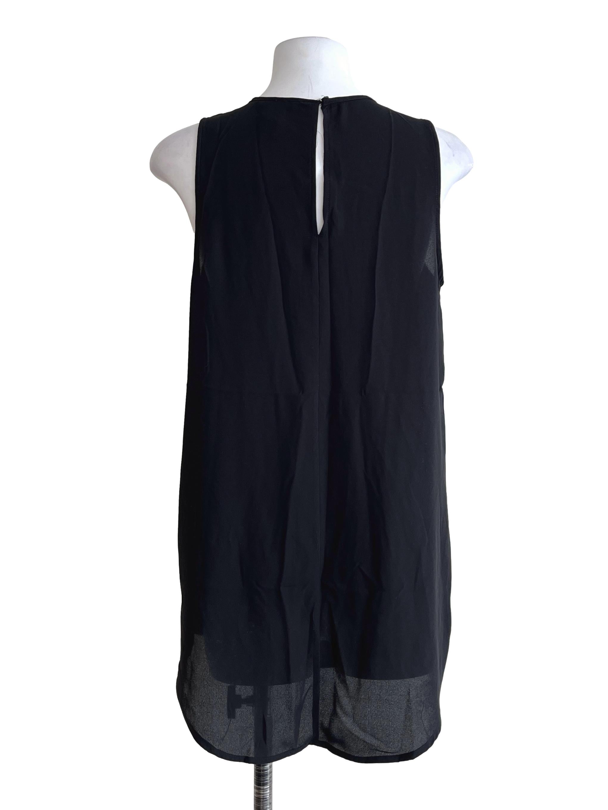 Jade Black Halter Sleeveless Top