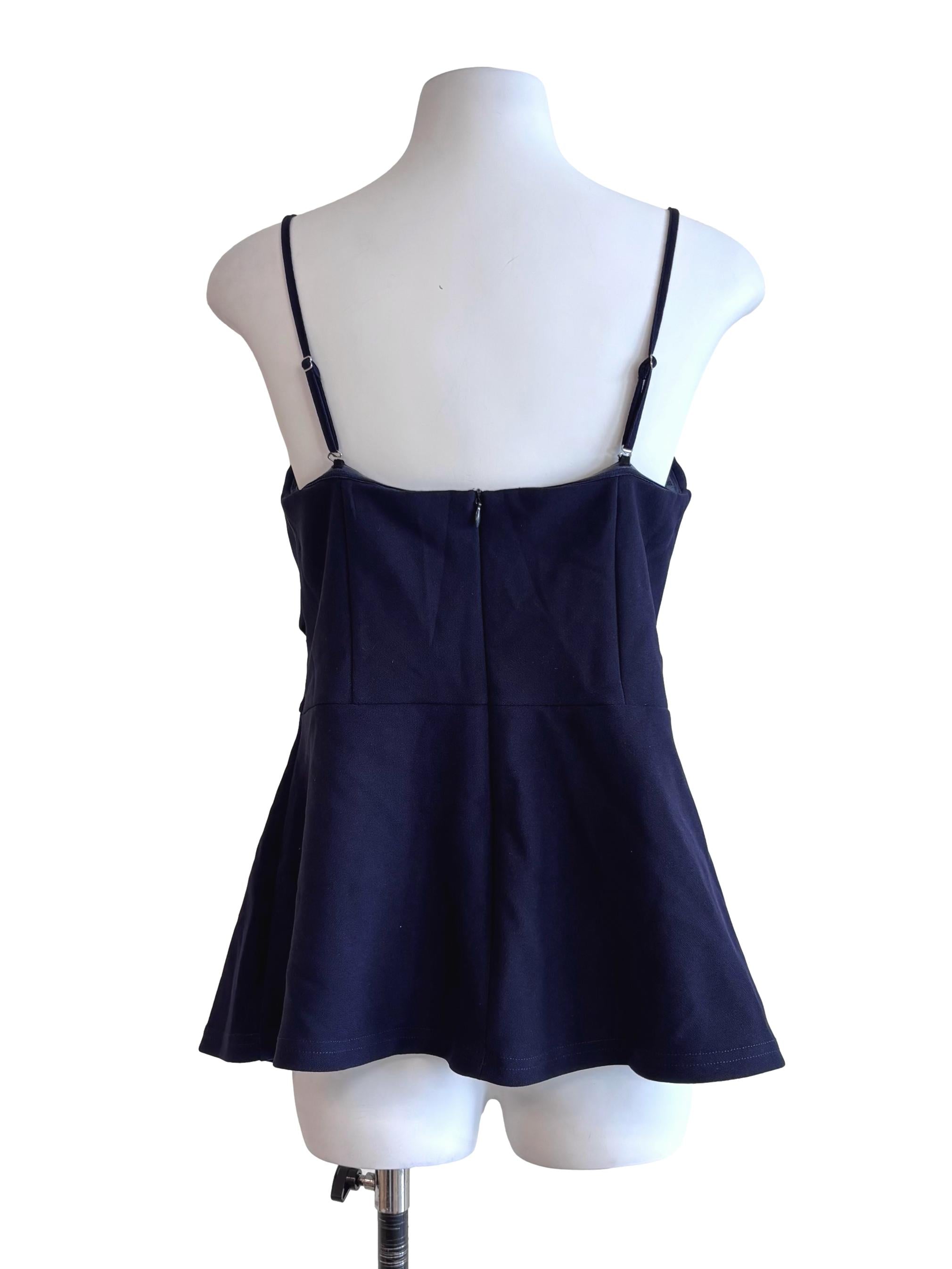 Dark Blue Empire Top