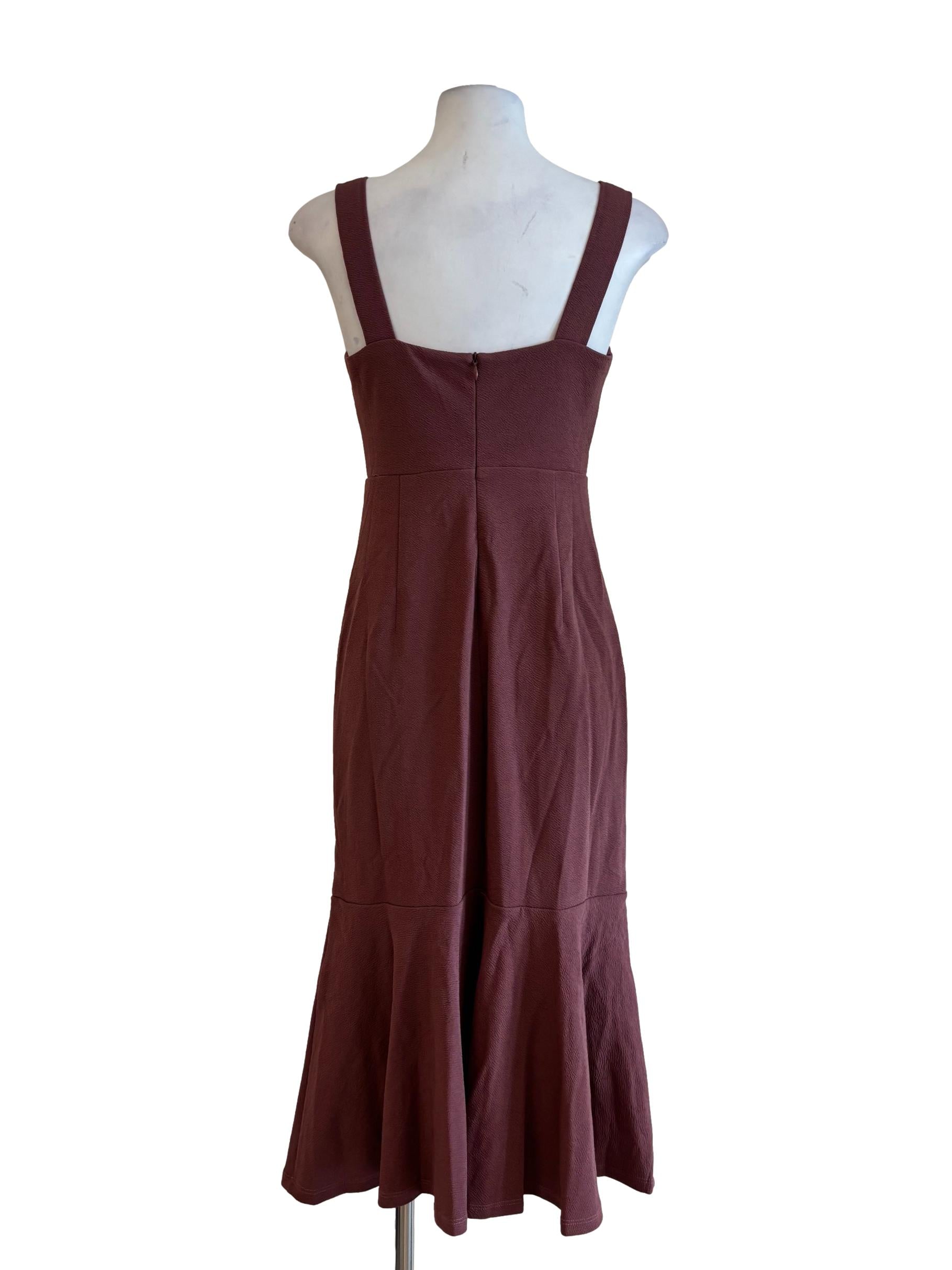 Plum Dropwaist Pencil Dress